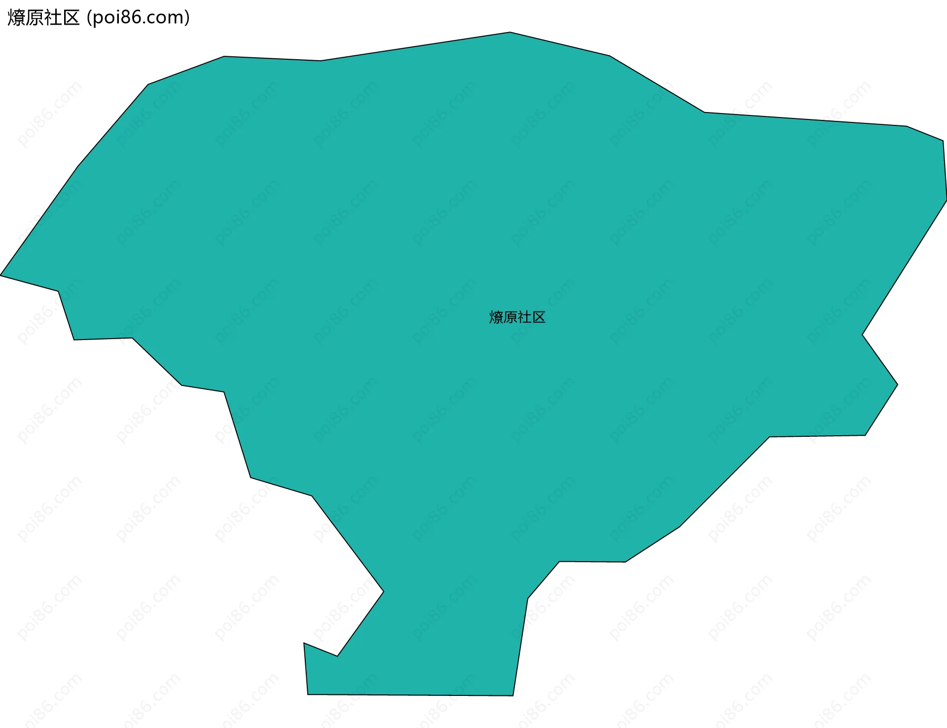 燎原社区边界地图