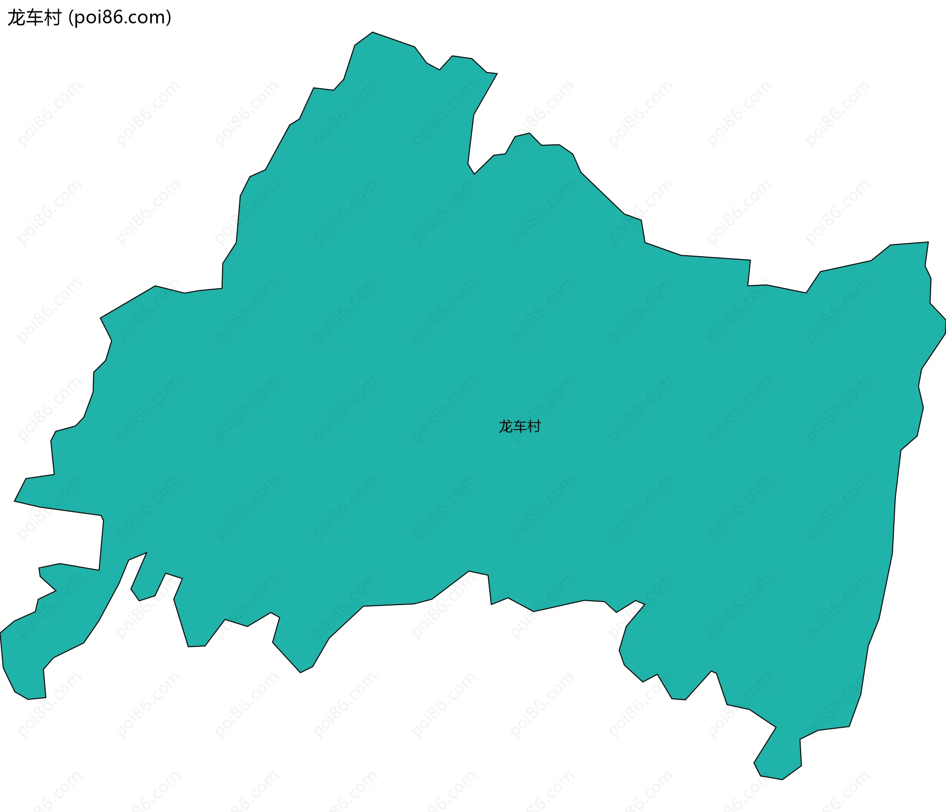 龙车村边界地图