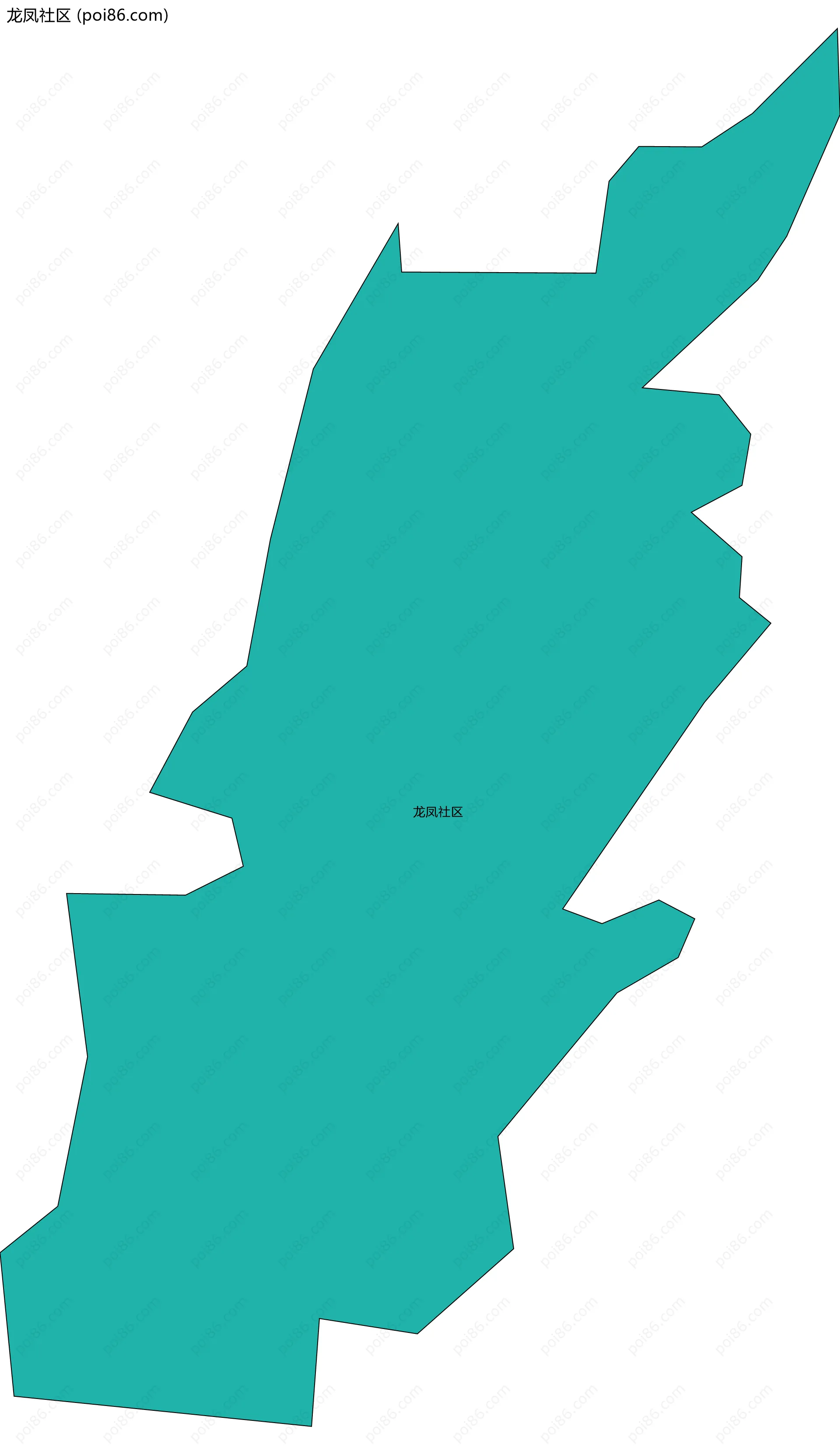 龙凤社区边界地图