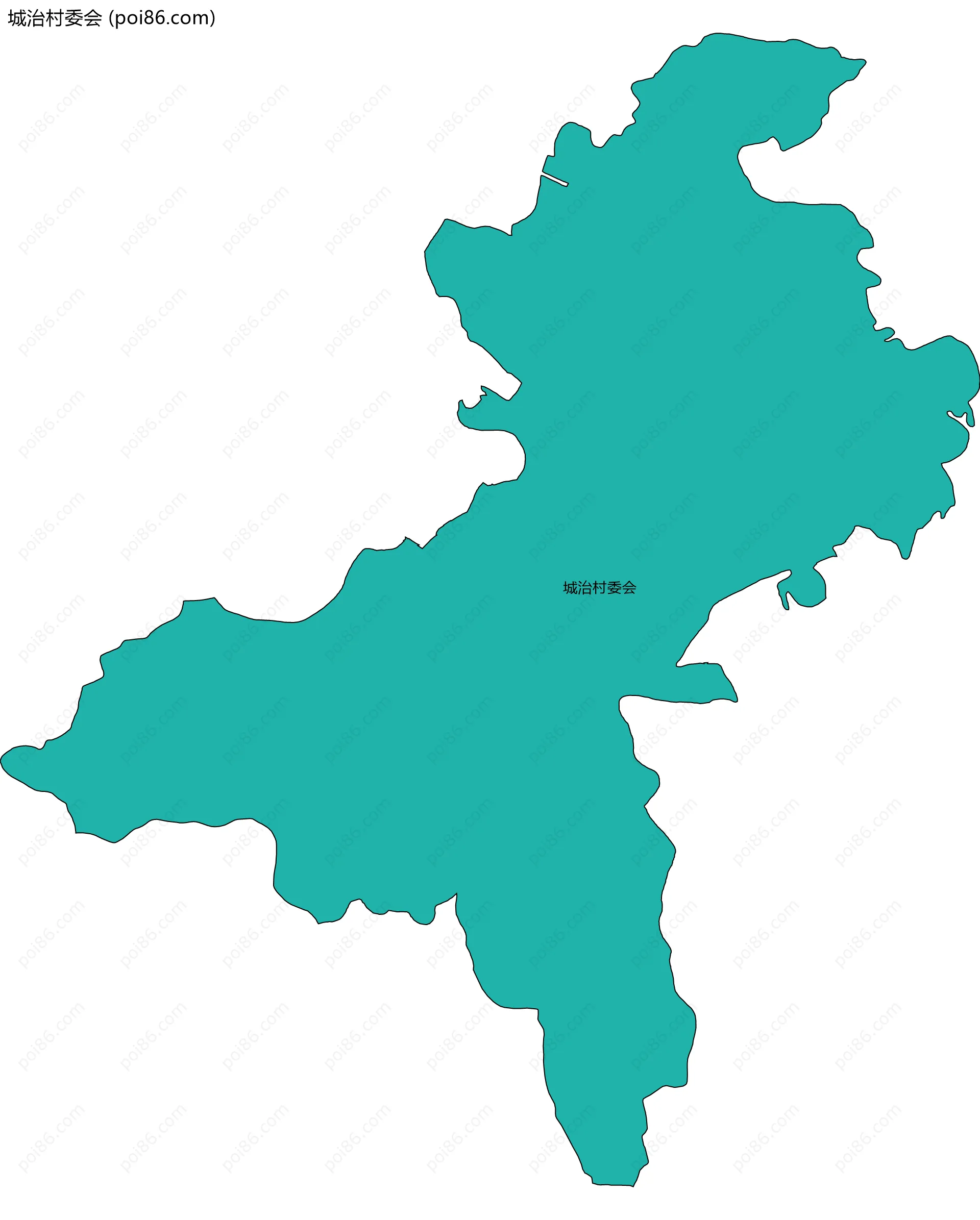 城治村委会边界地图