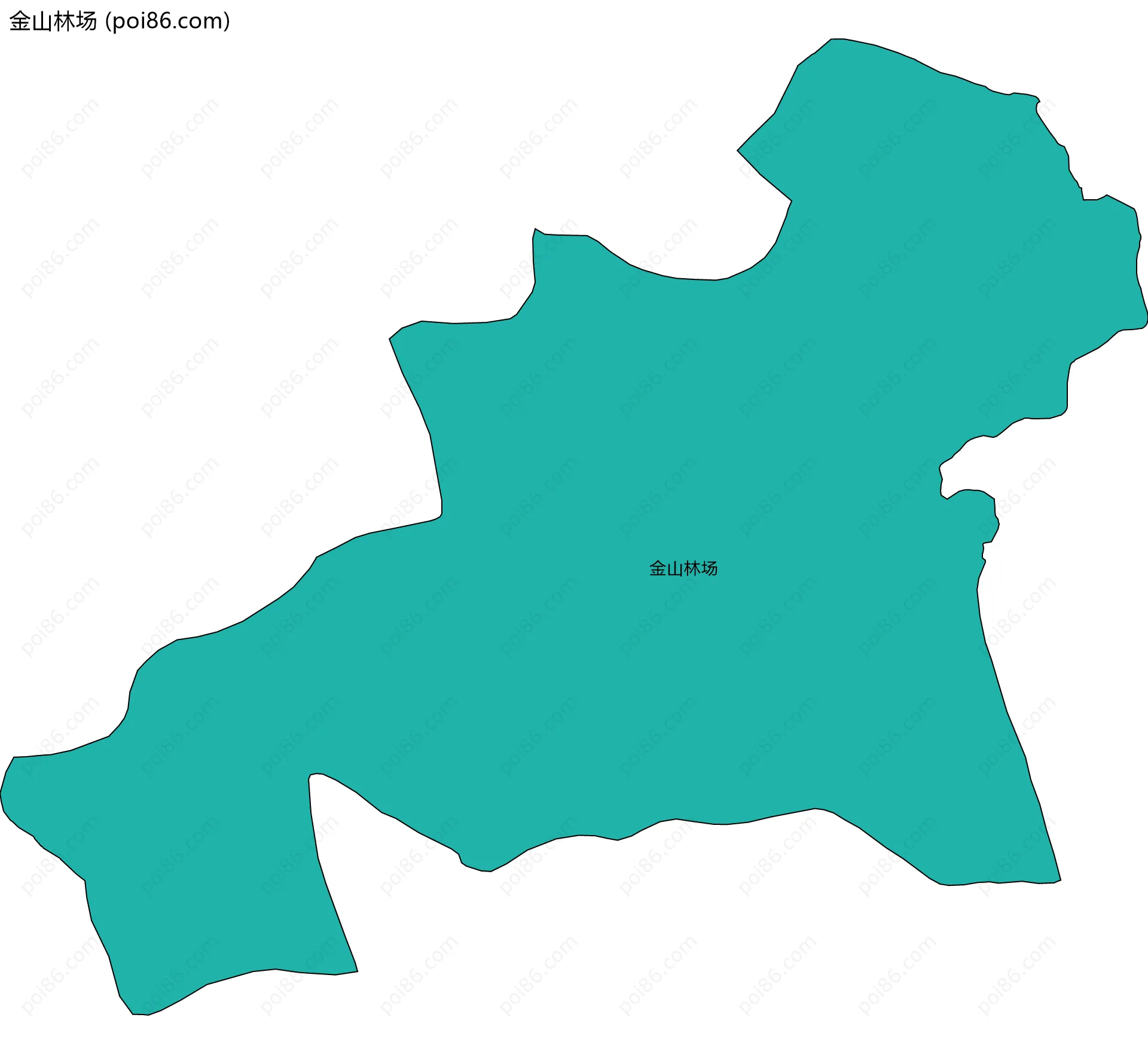 金山林场边界地图