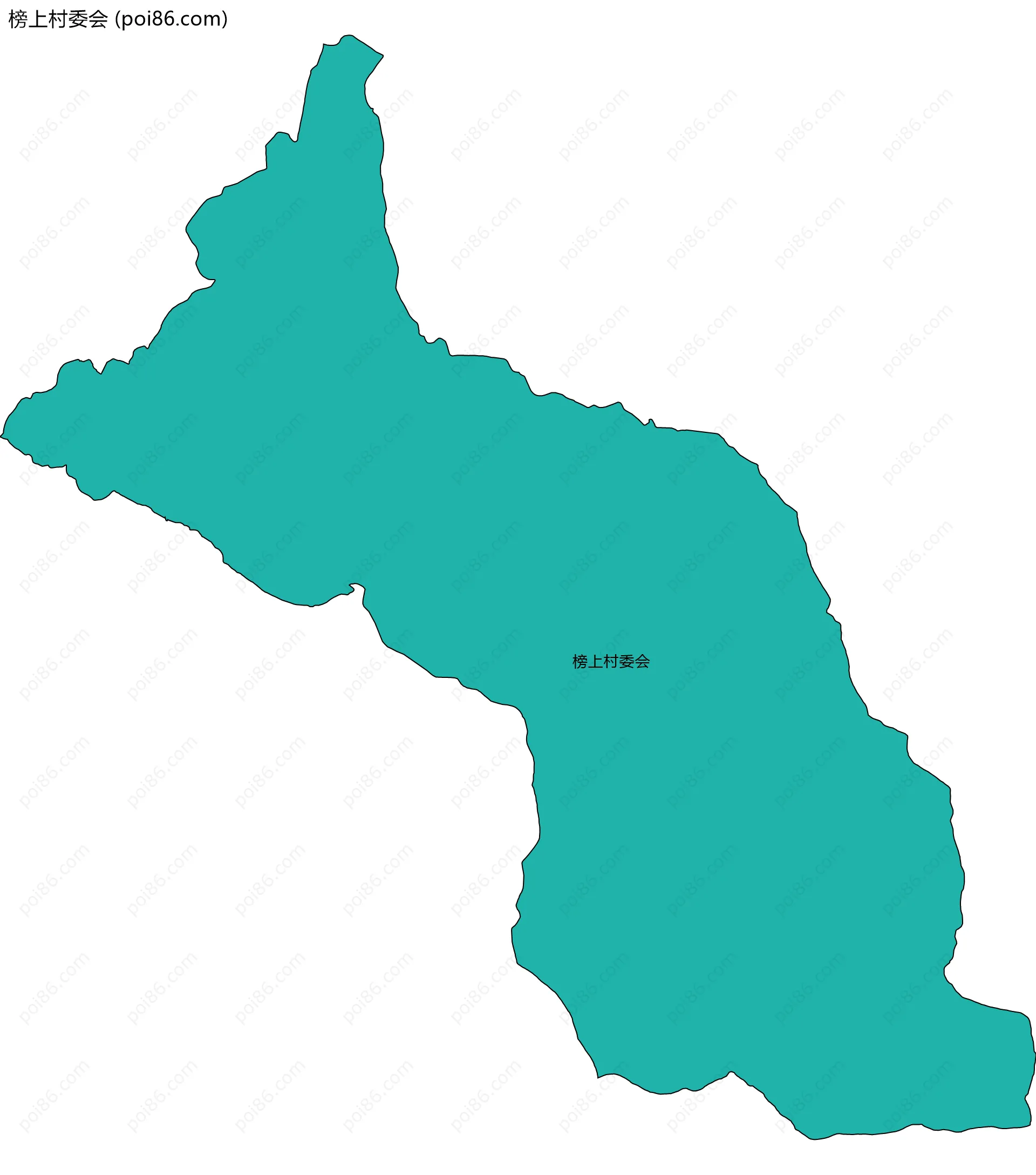 榜上村委会边界地图