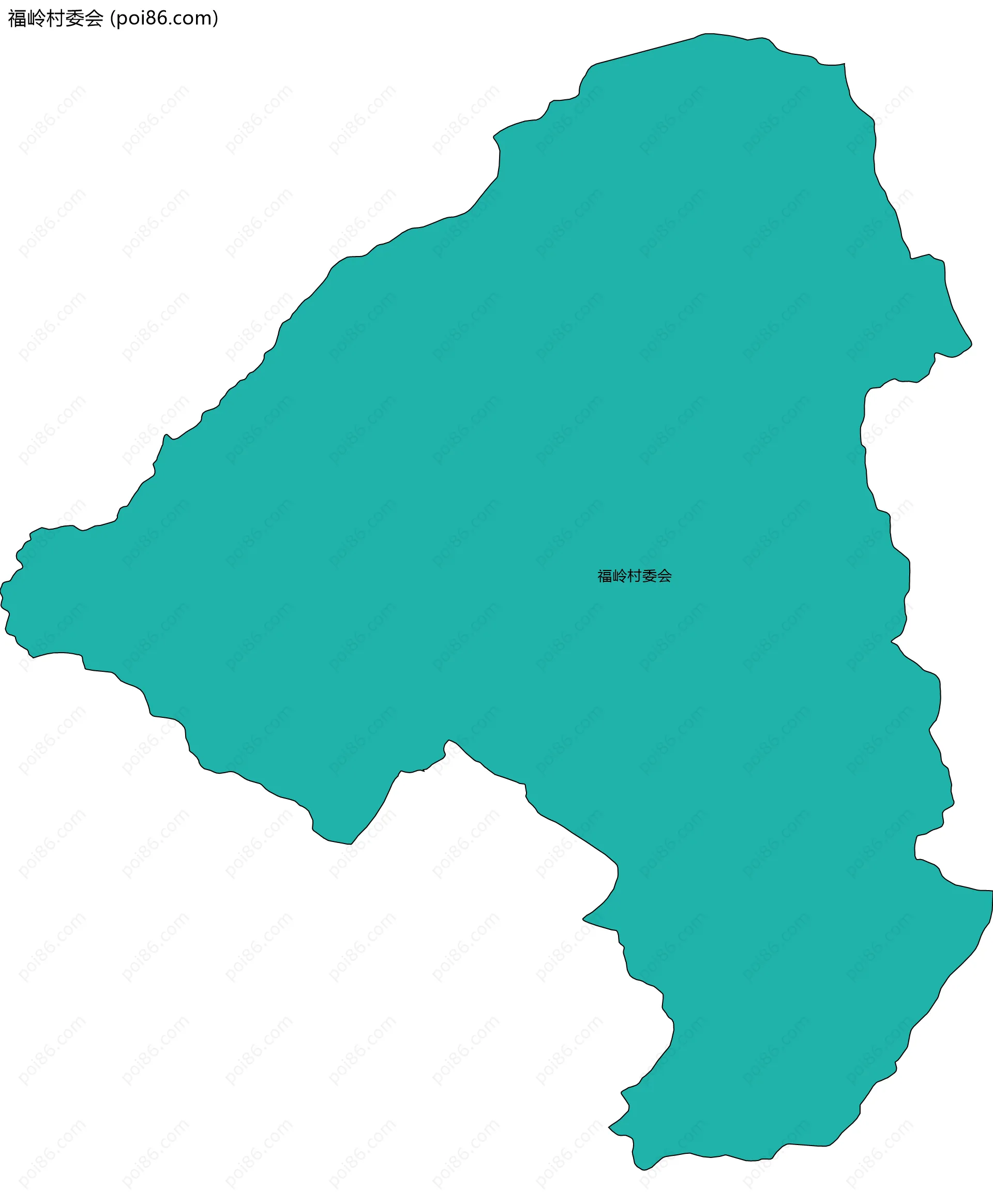 福岭村委会边界地图