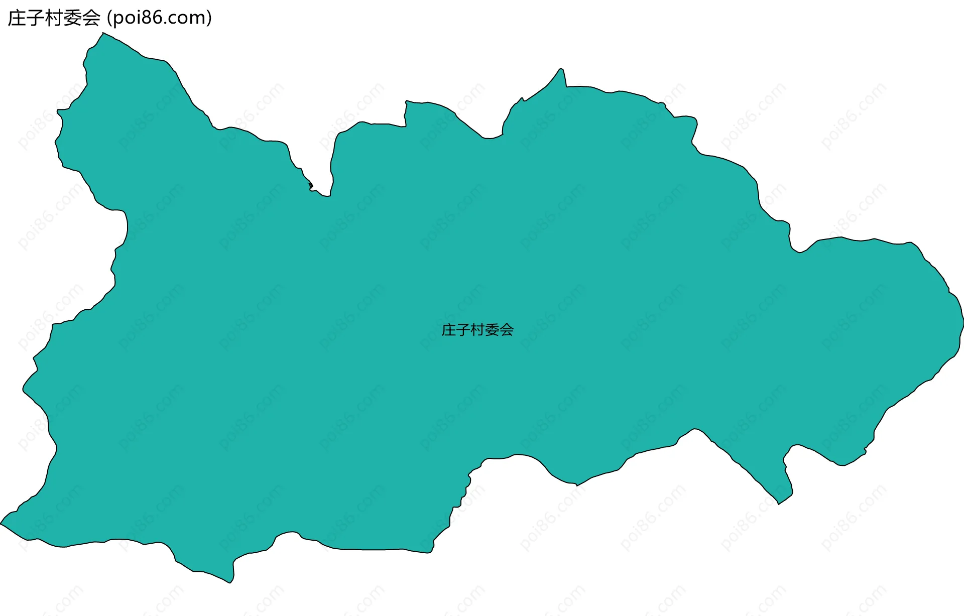 庄子村委会边界地图