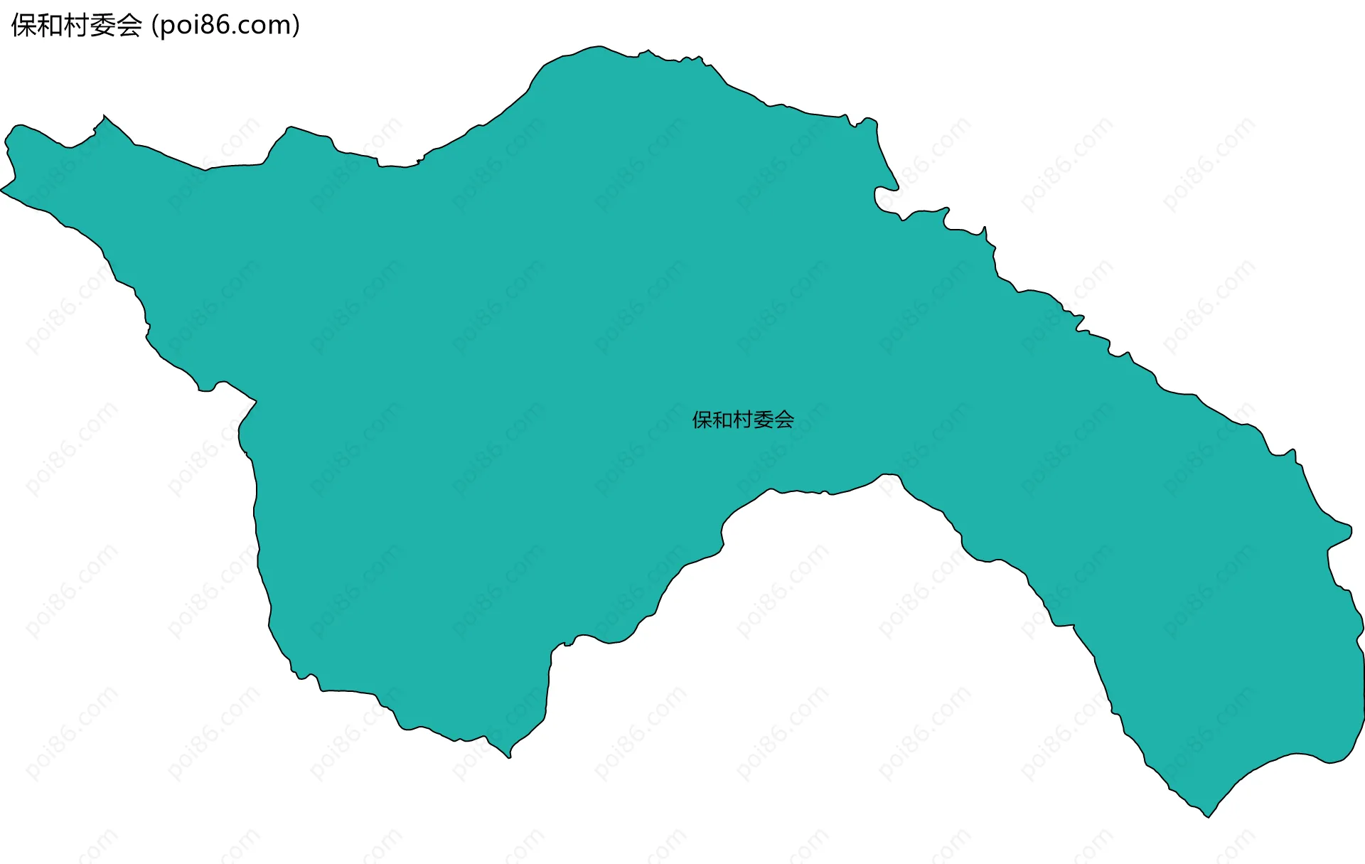 保和村委会边界地图