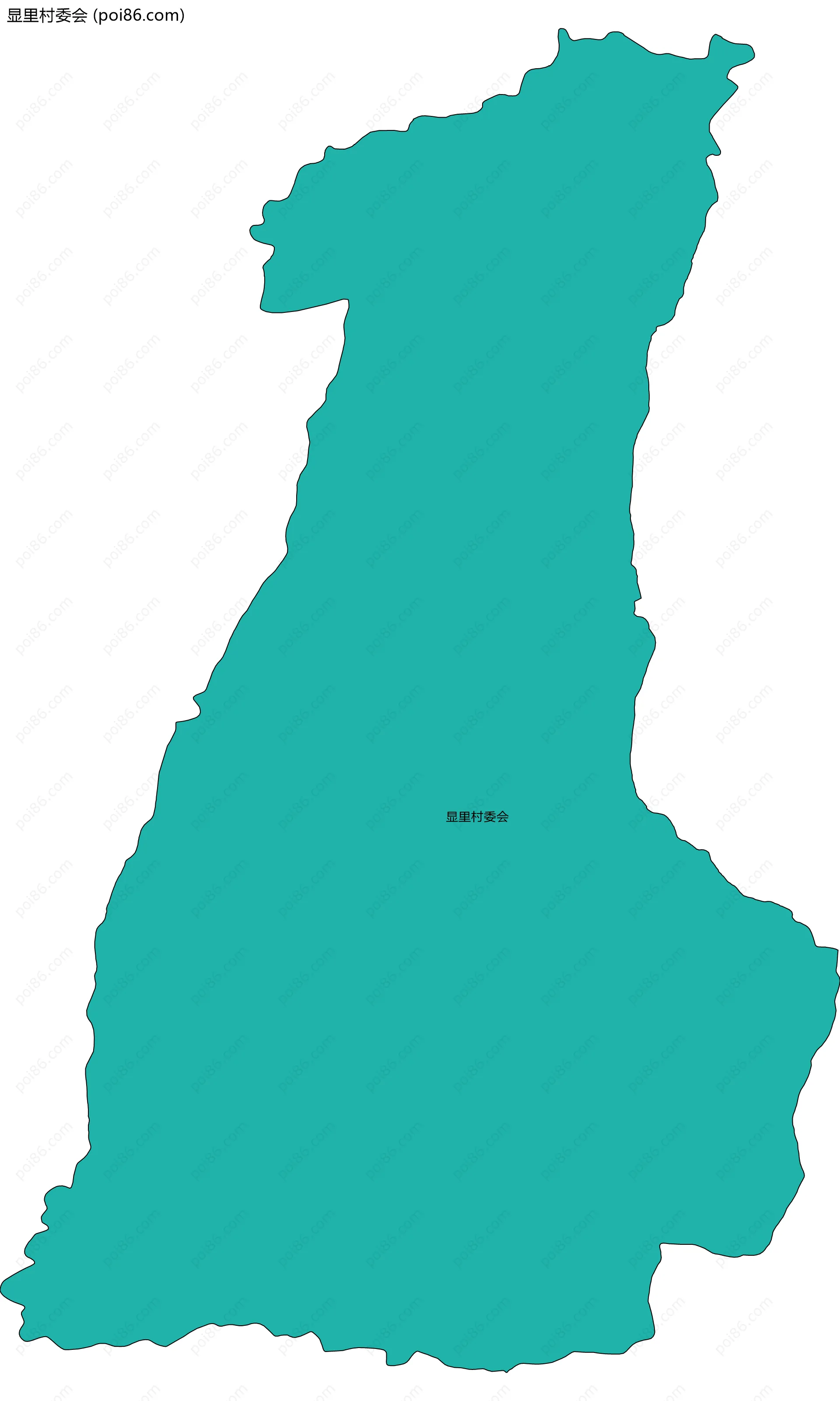 显里村委会边界地图
