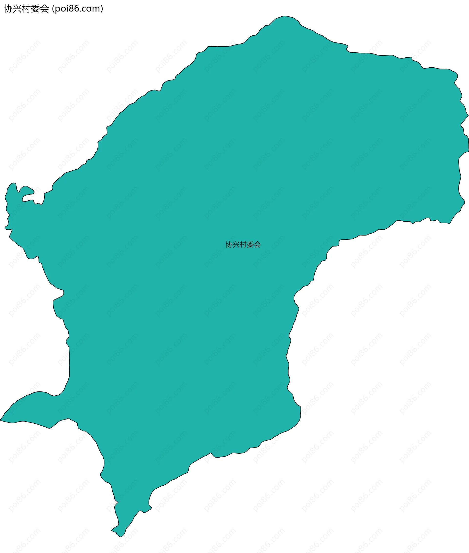 协兴村委会边界地图