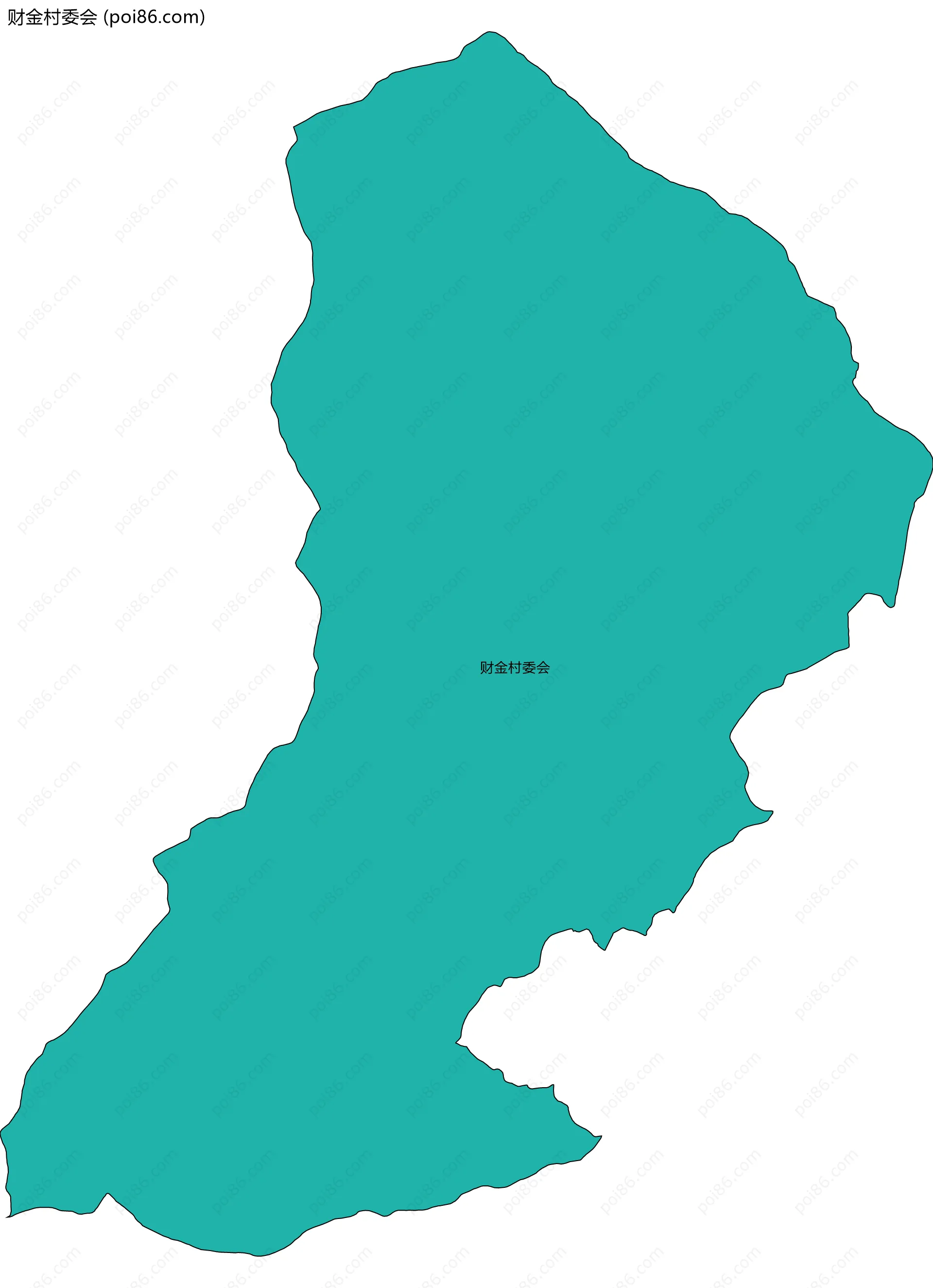 财金村委会边界地图