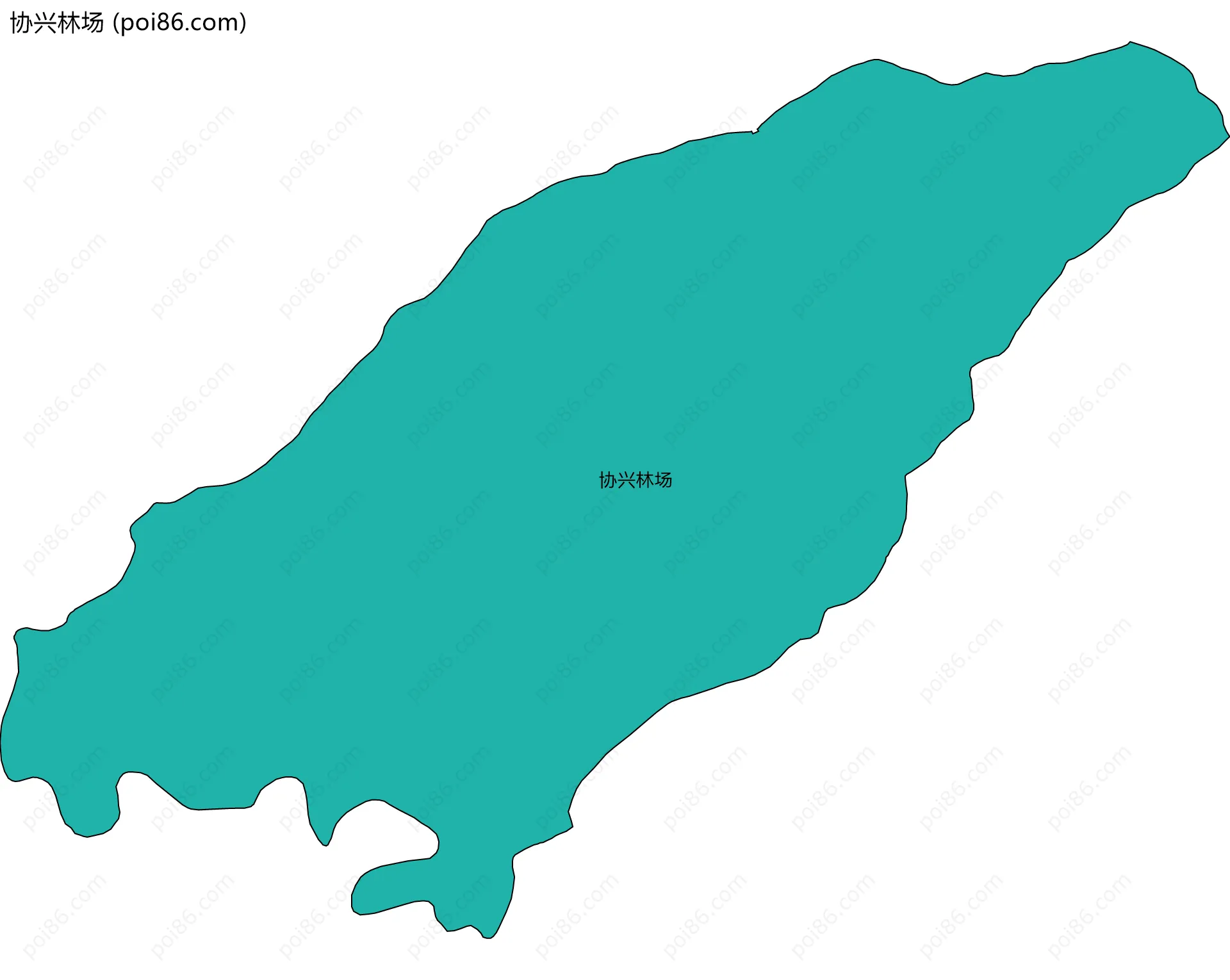 协兴林场边界地图