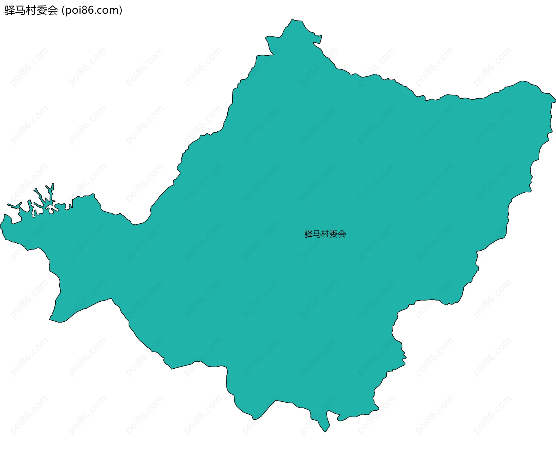驿马村委会边界地图