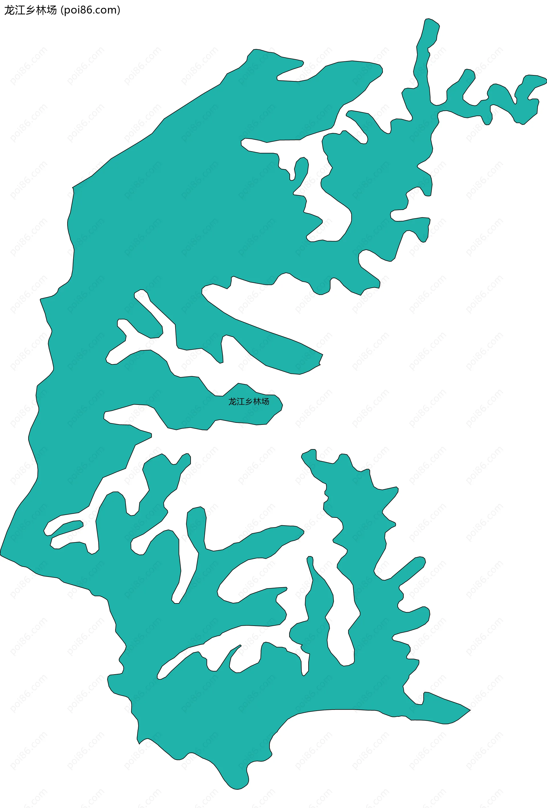龙江乡林场边界地图
