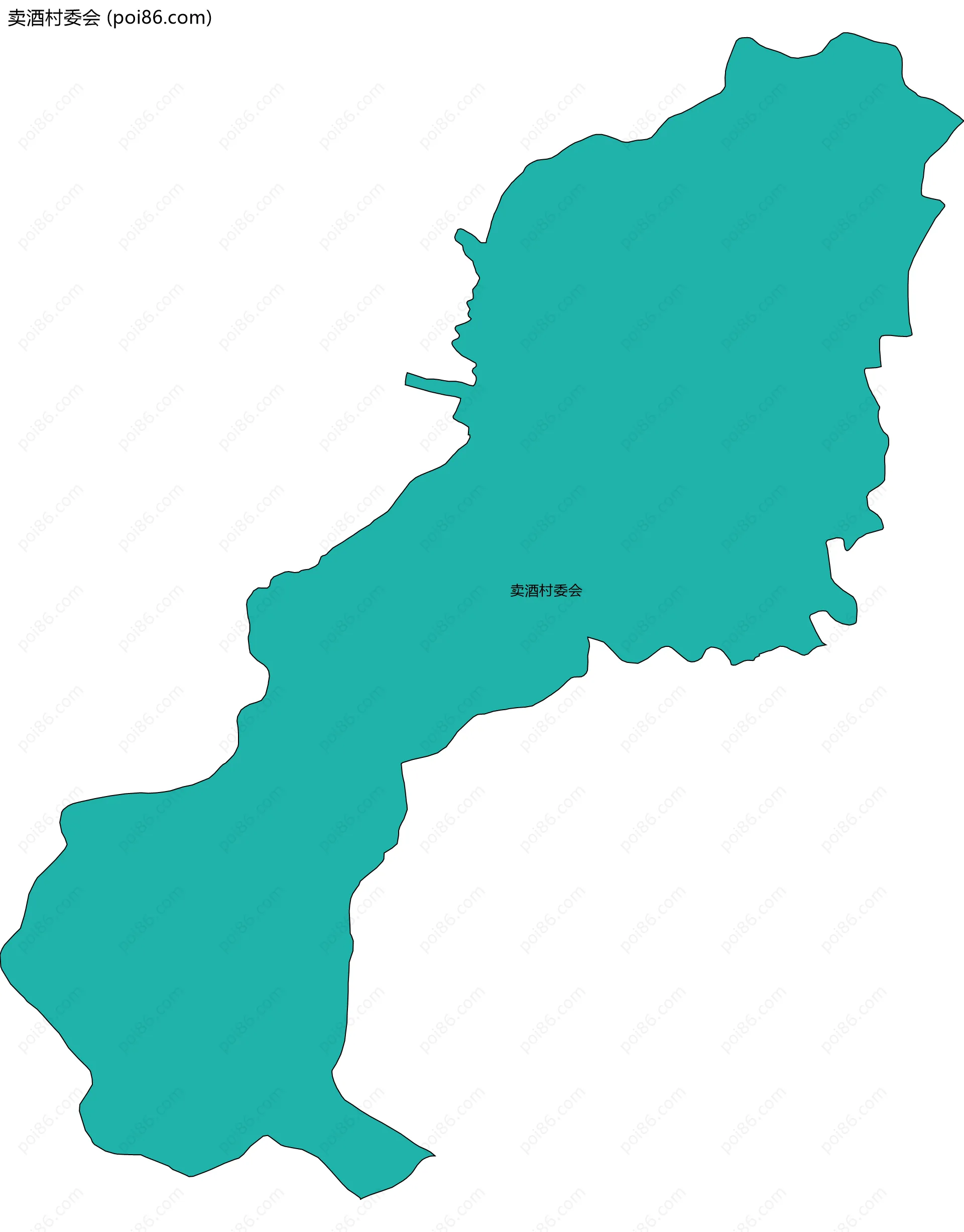 卖酒村委会边界地图
