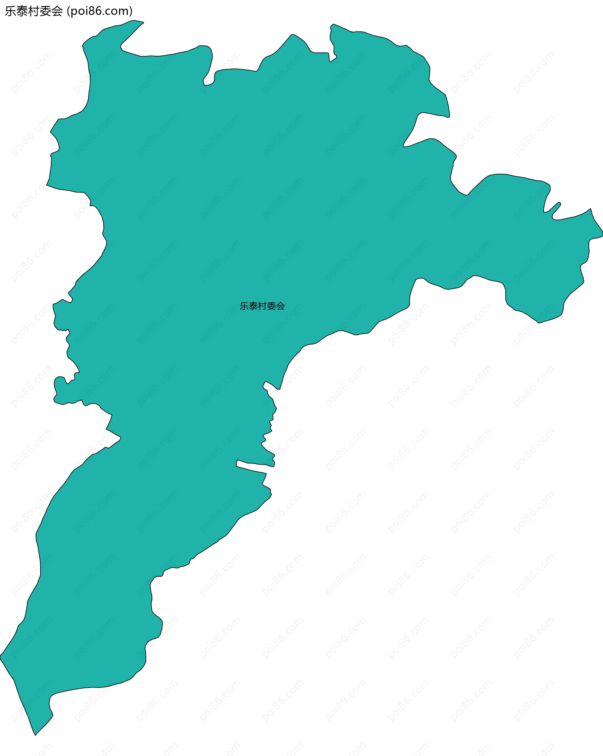 乐泰村委会边界地图
