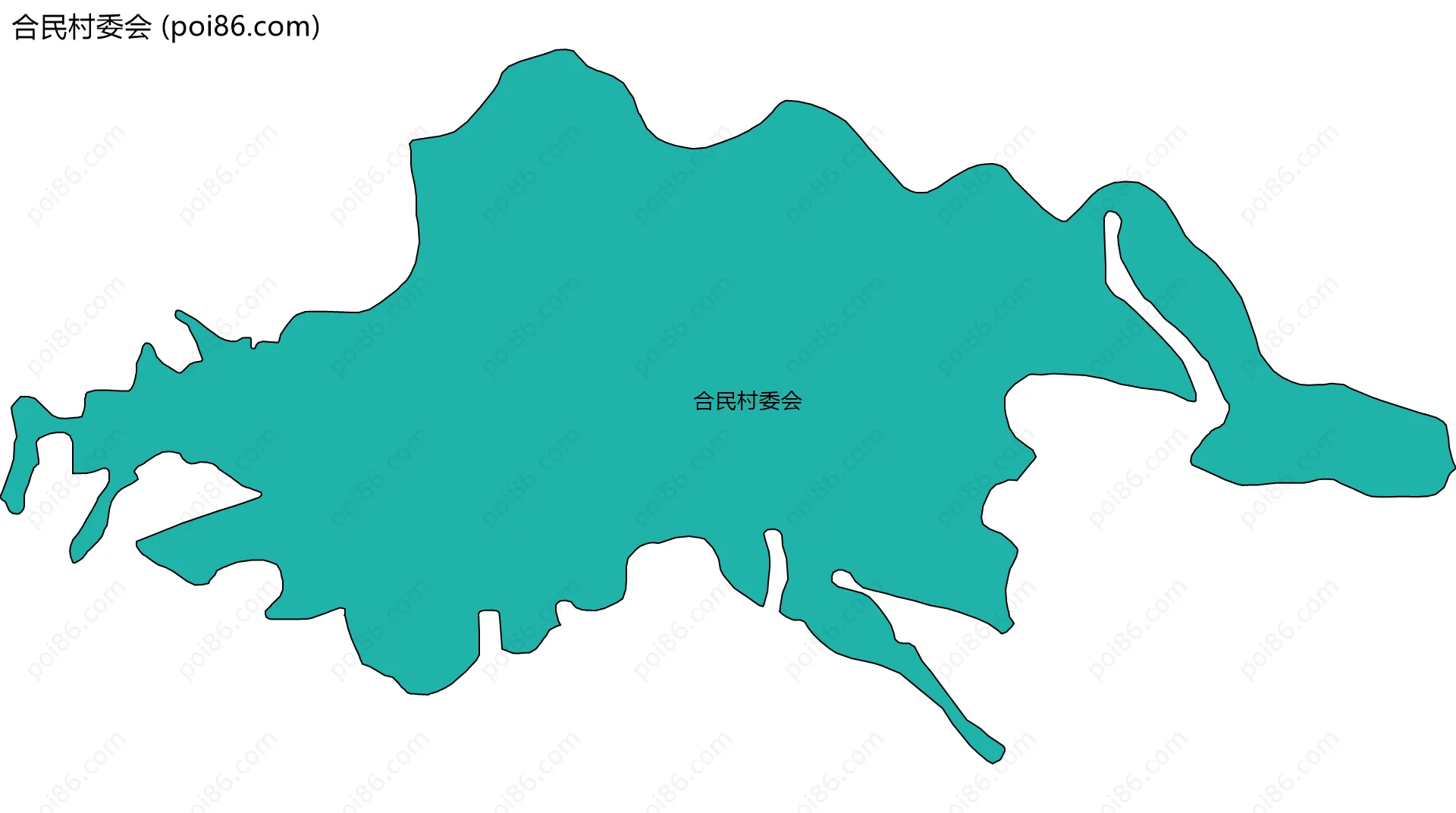 合民村委会边界地图