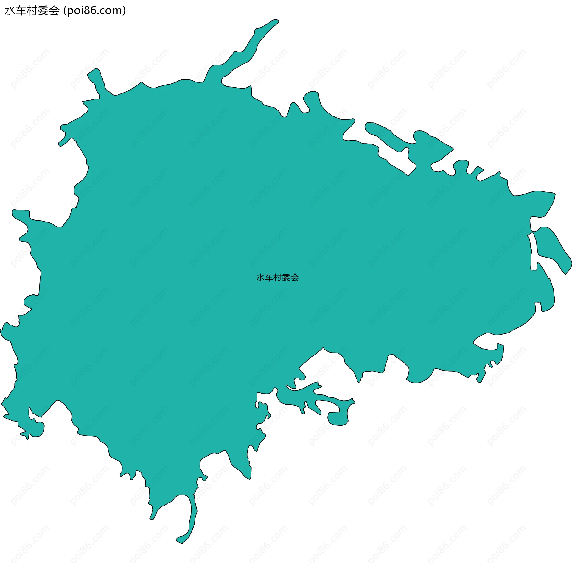 水车村委会边界地图