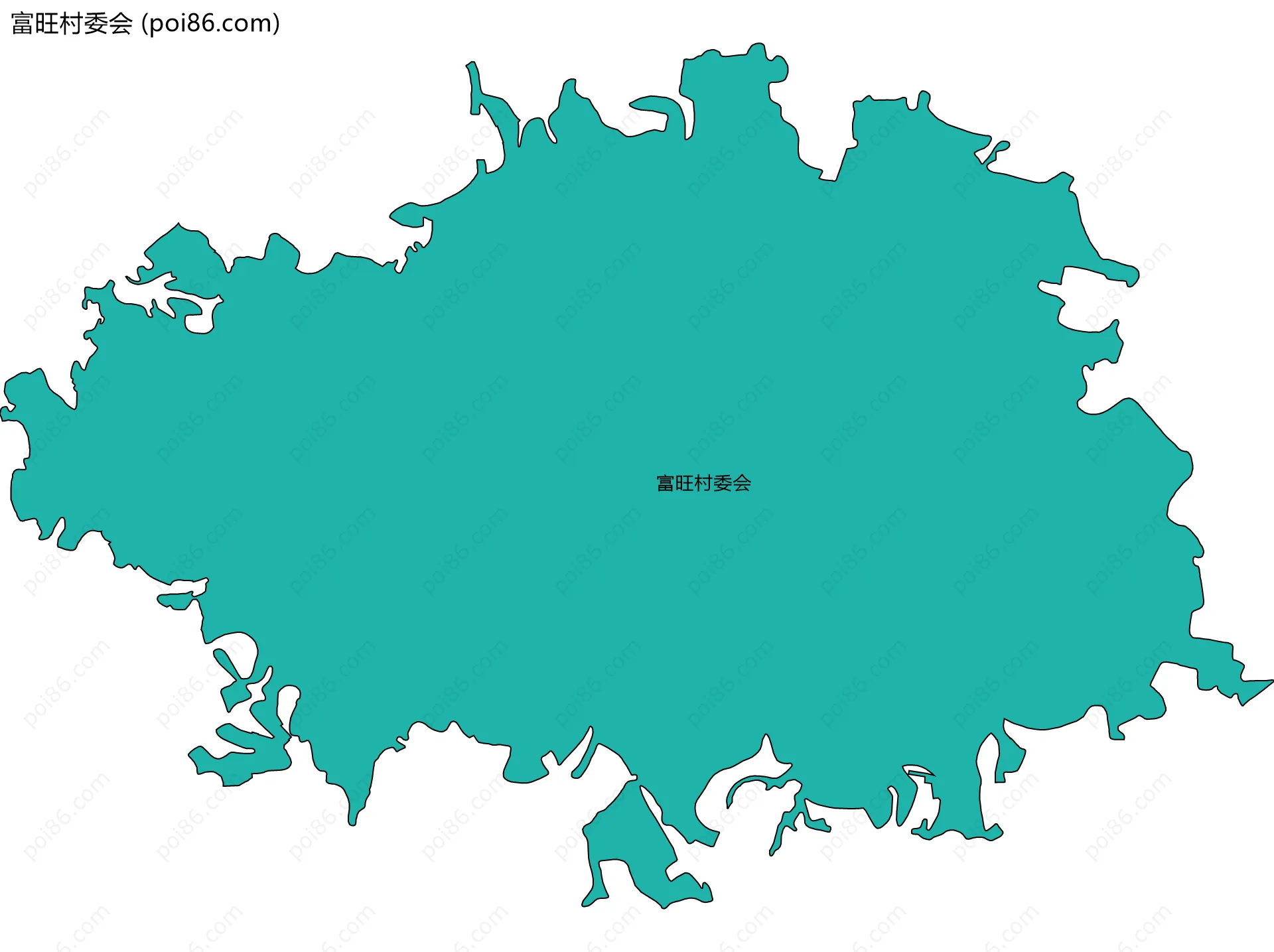 富旺村委会边界地图