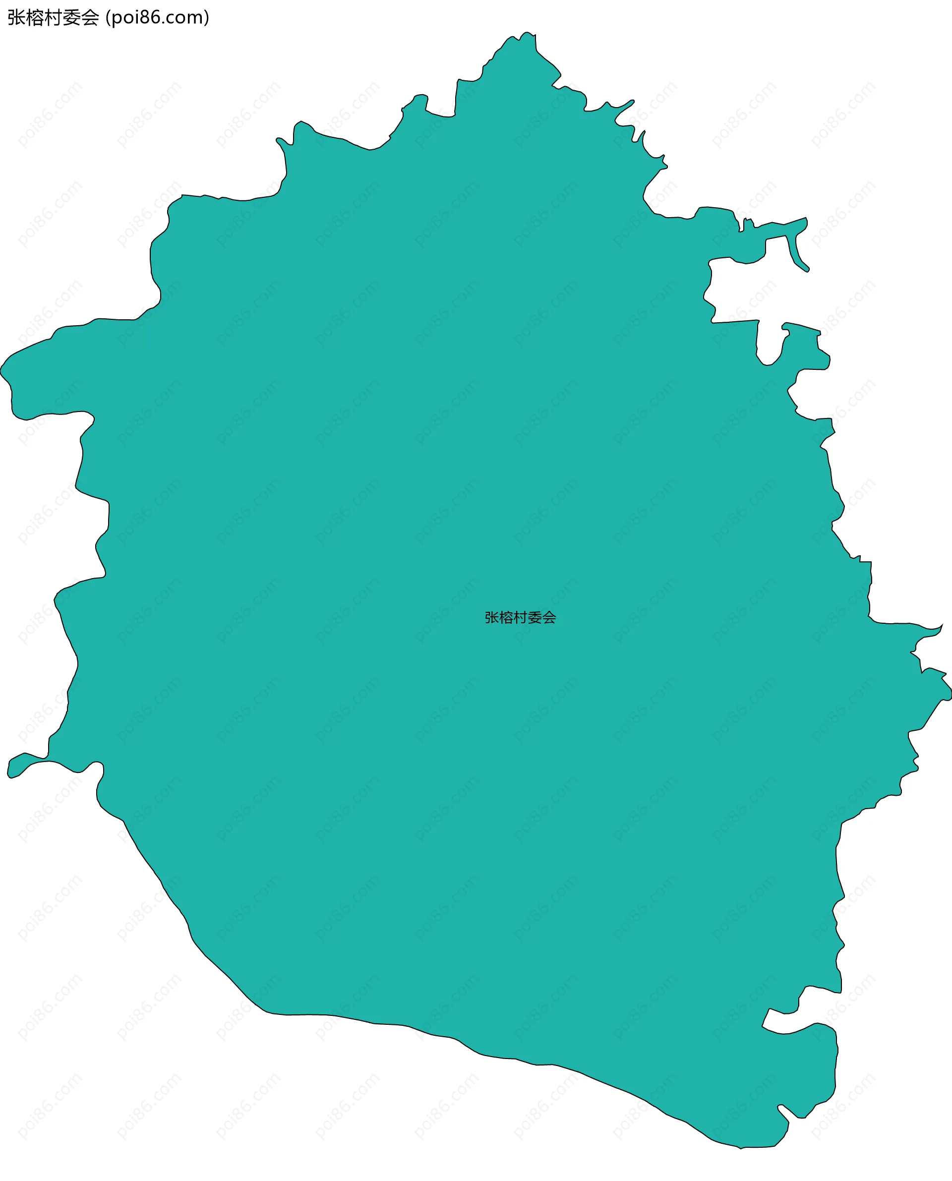 张榕村委会边界地图