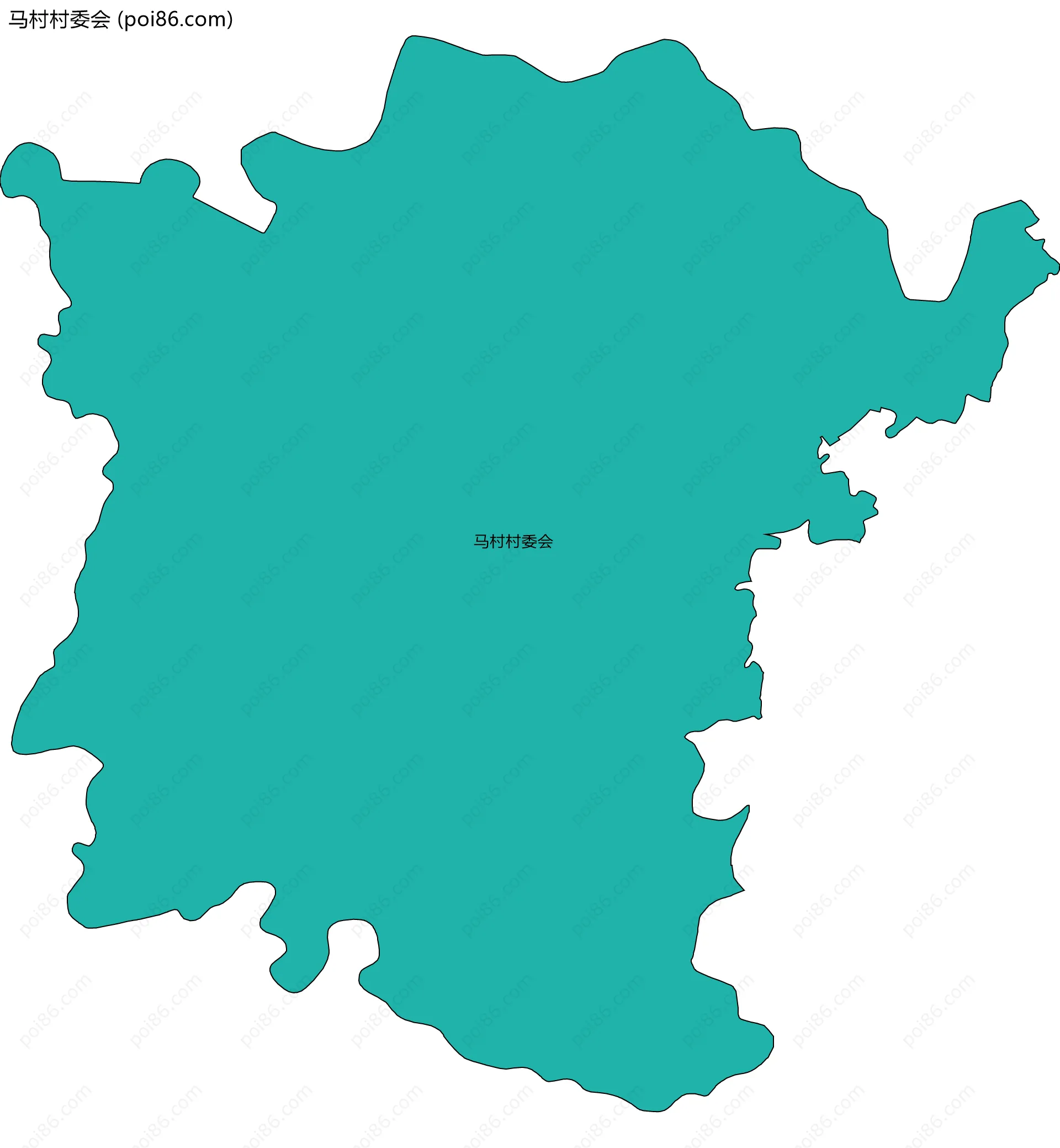 马村村委会边界地图