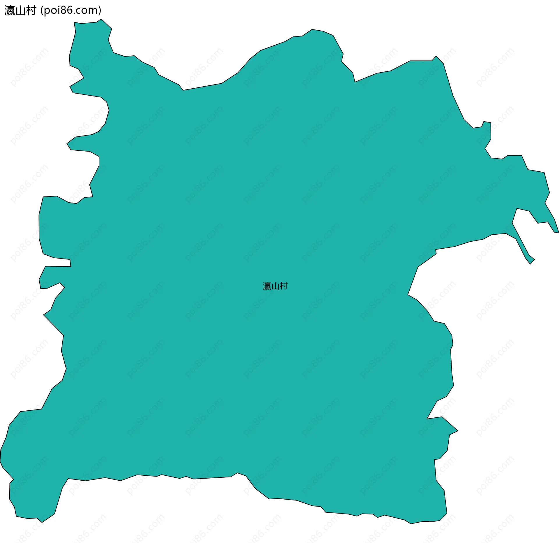 瀛山村边界地图