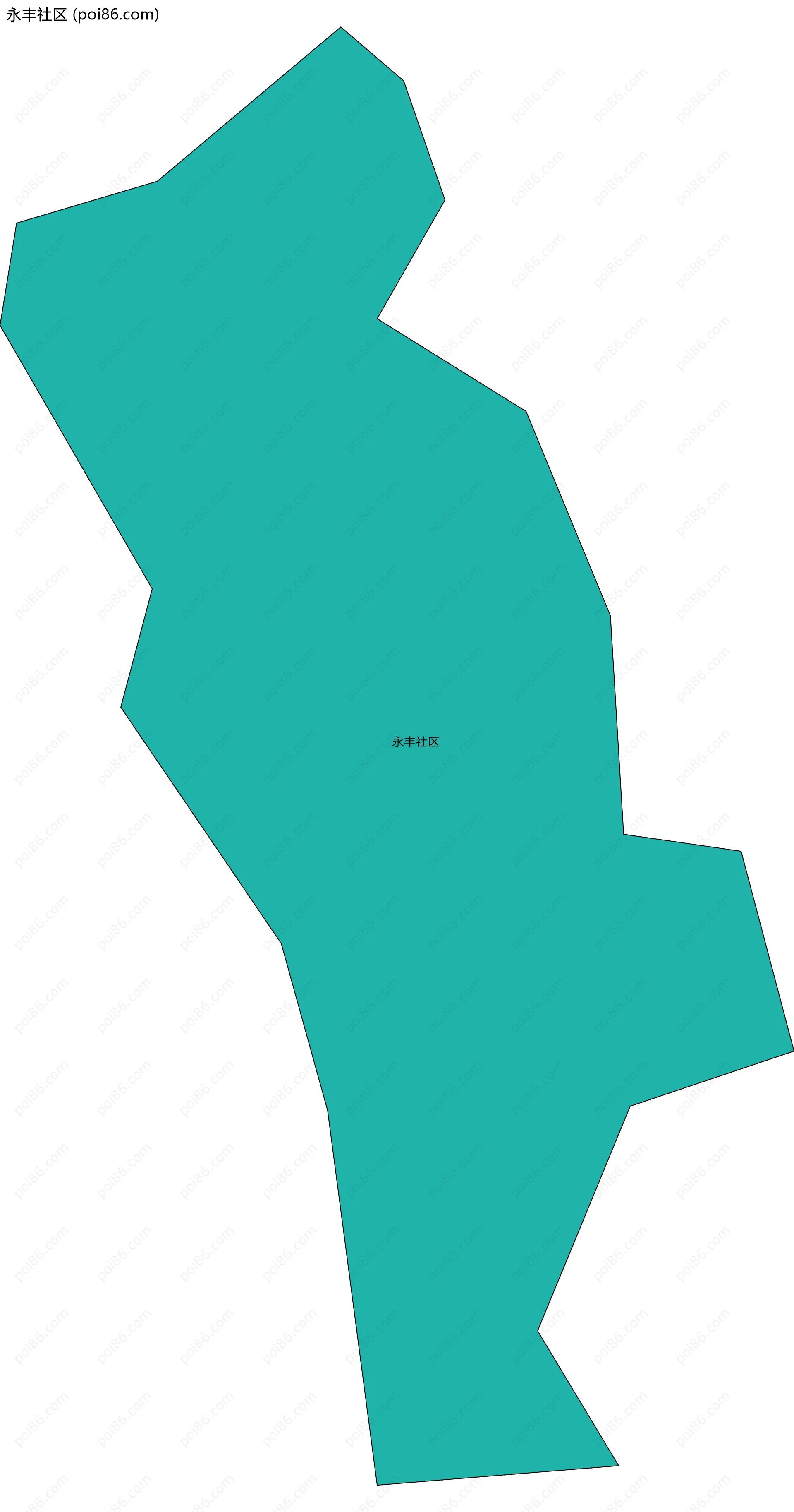 永丰社区边界地图