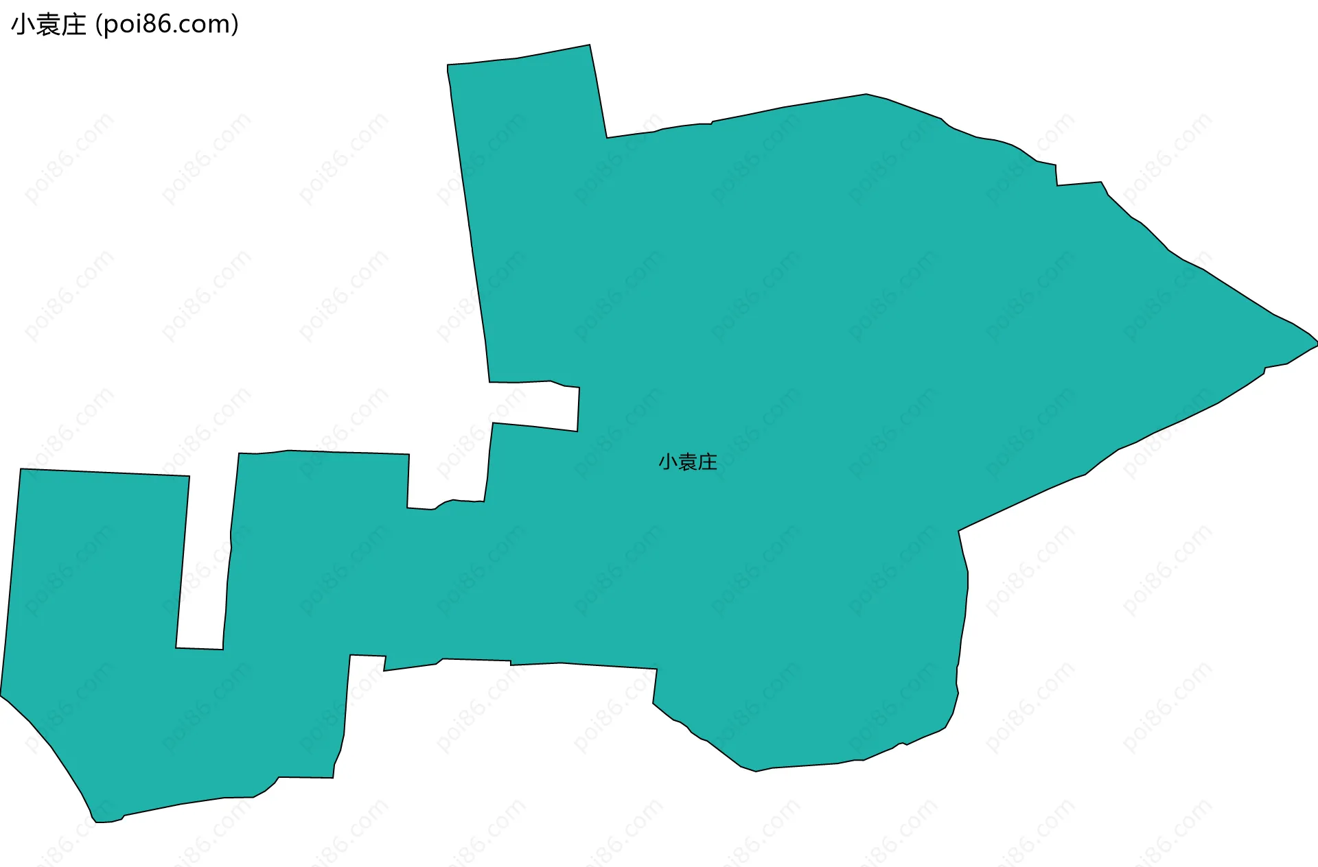 小袁庄边界地图