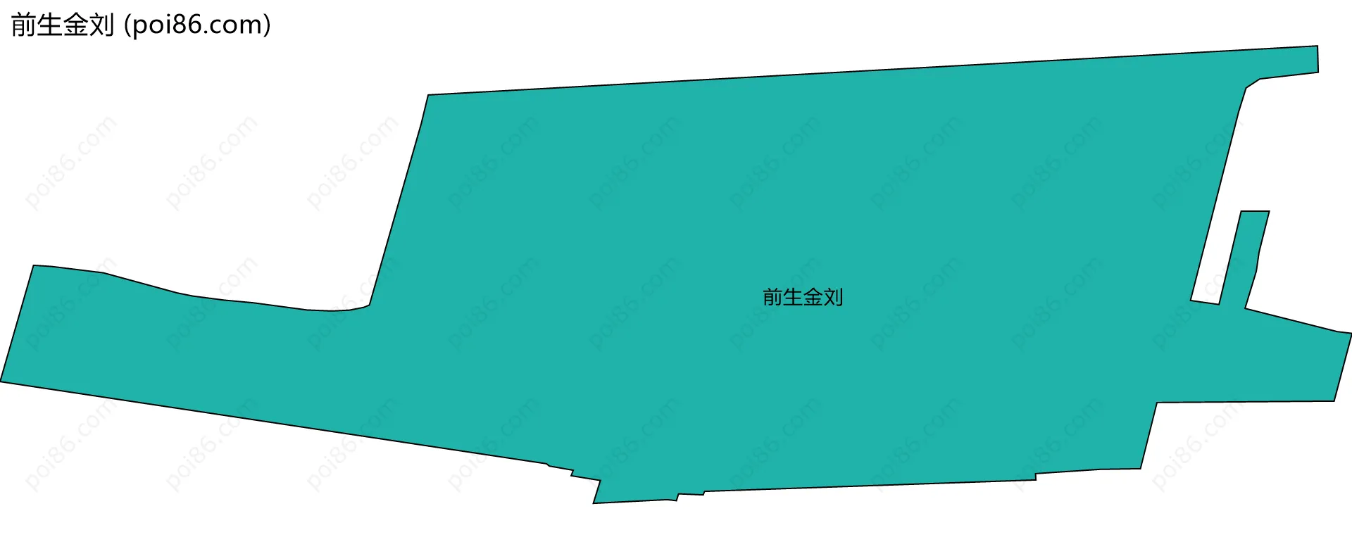 前生金刘边界地图