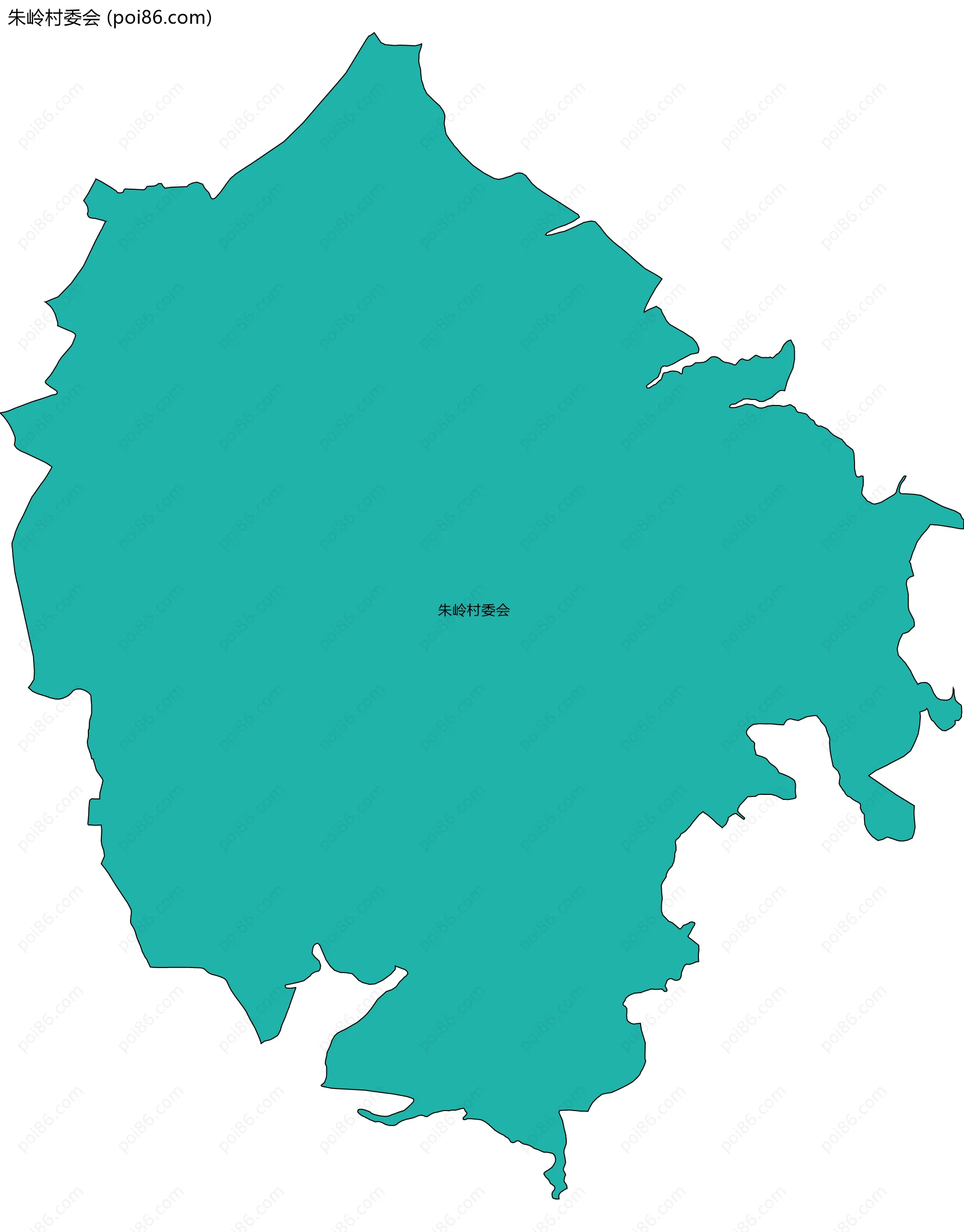 朱岭村委会边界地图