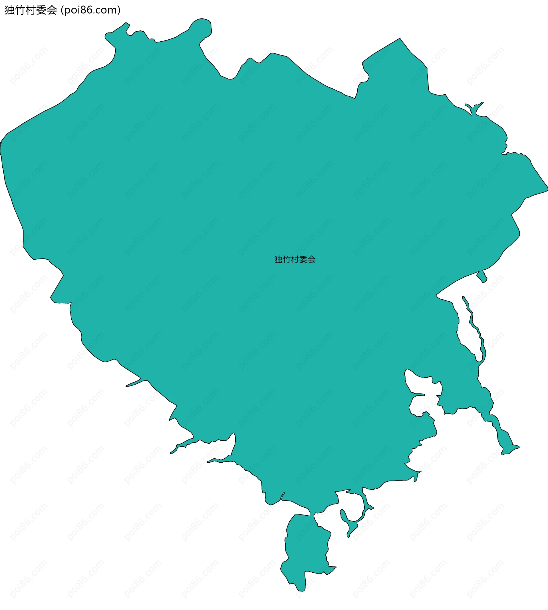 独竹村委会边界地图