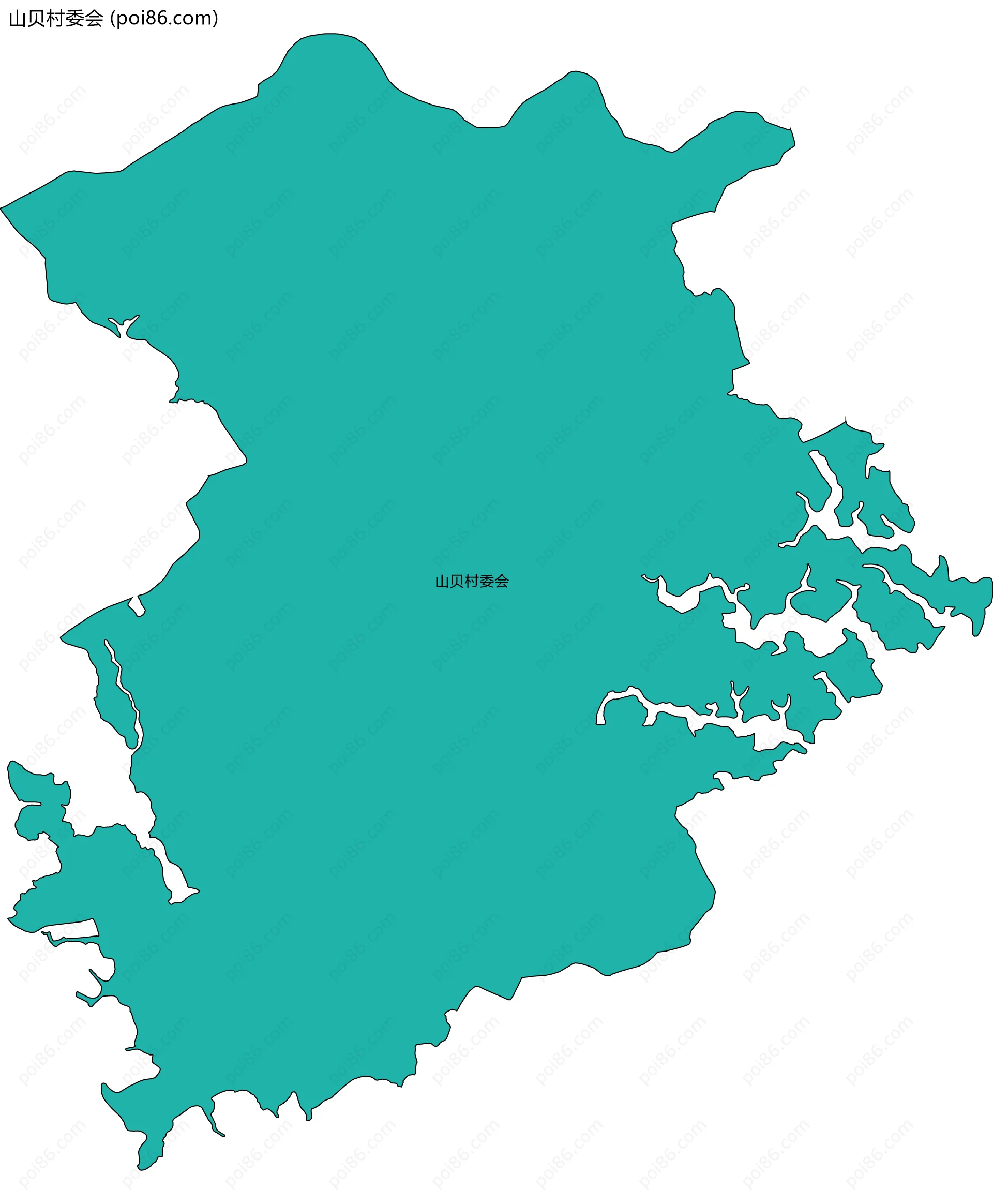 山贝村委会边界地图