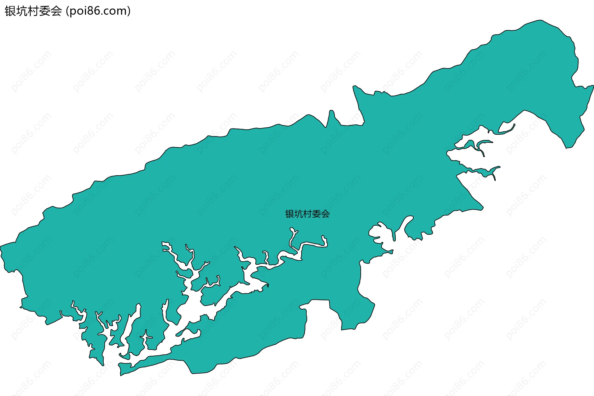 银坑村委会边界地图