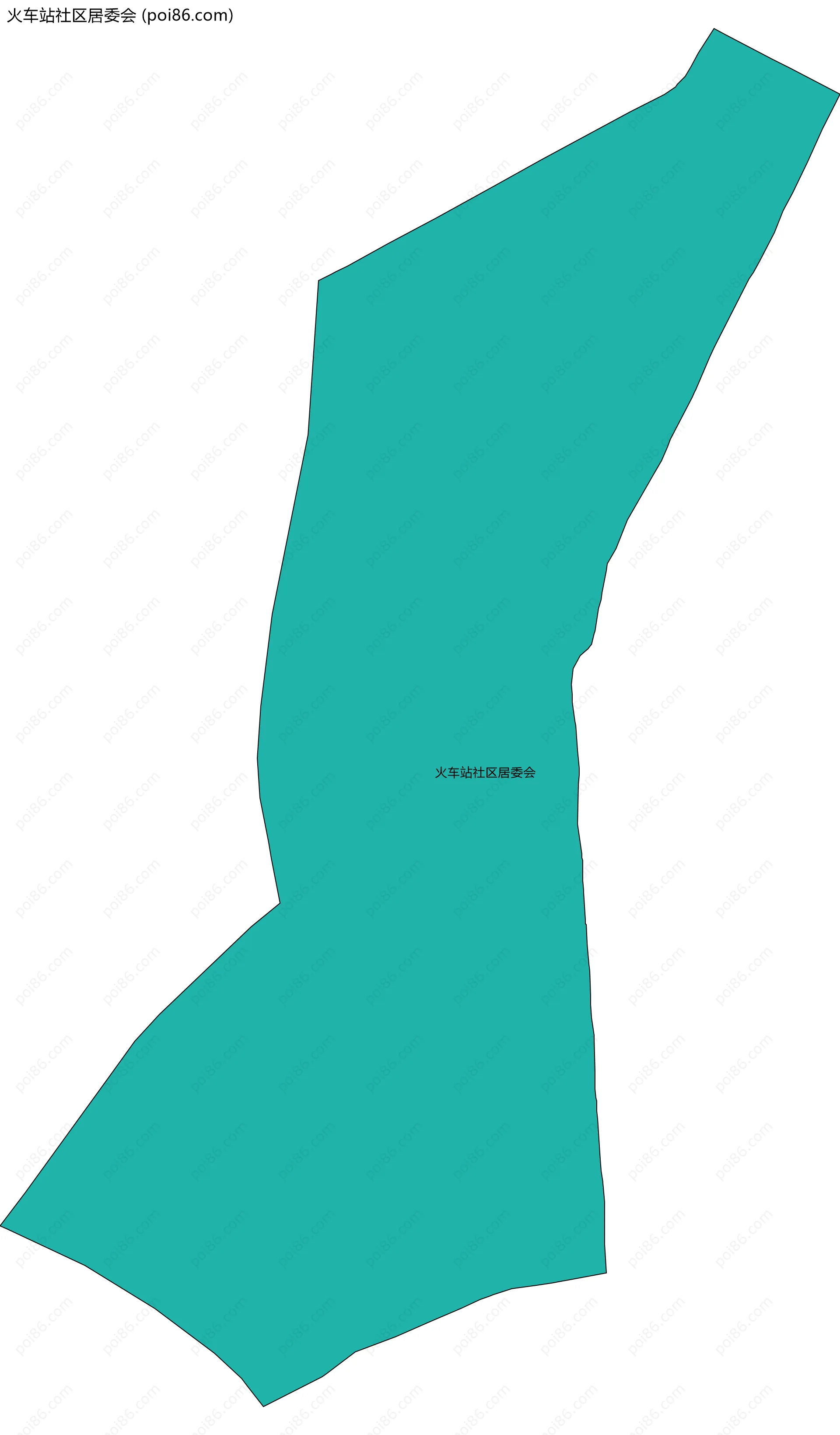 火车站社区居委会边界地图