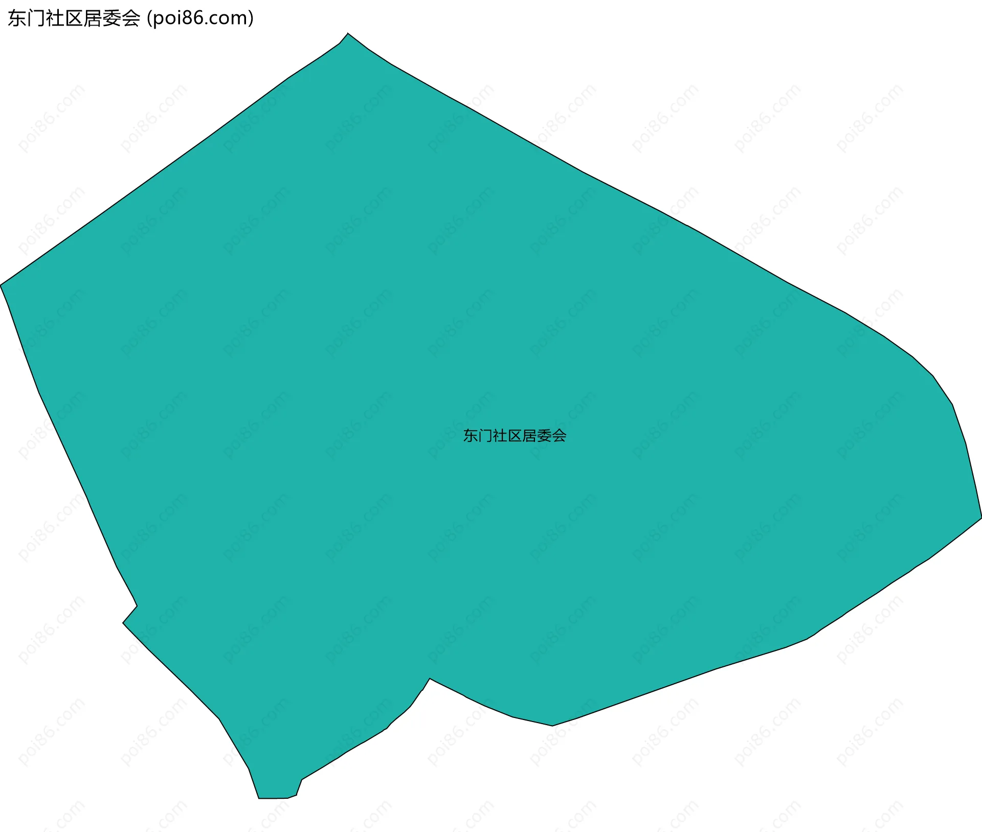 东门社区居委会边界地图