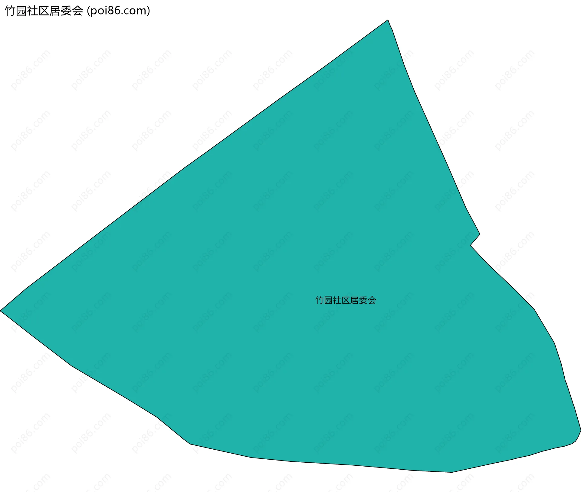 竹园社区居委会边界地图