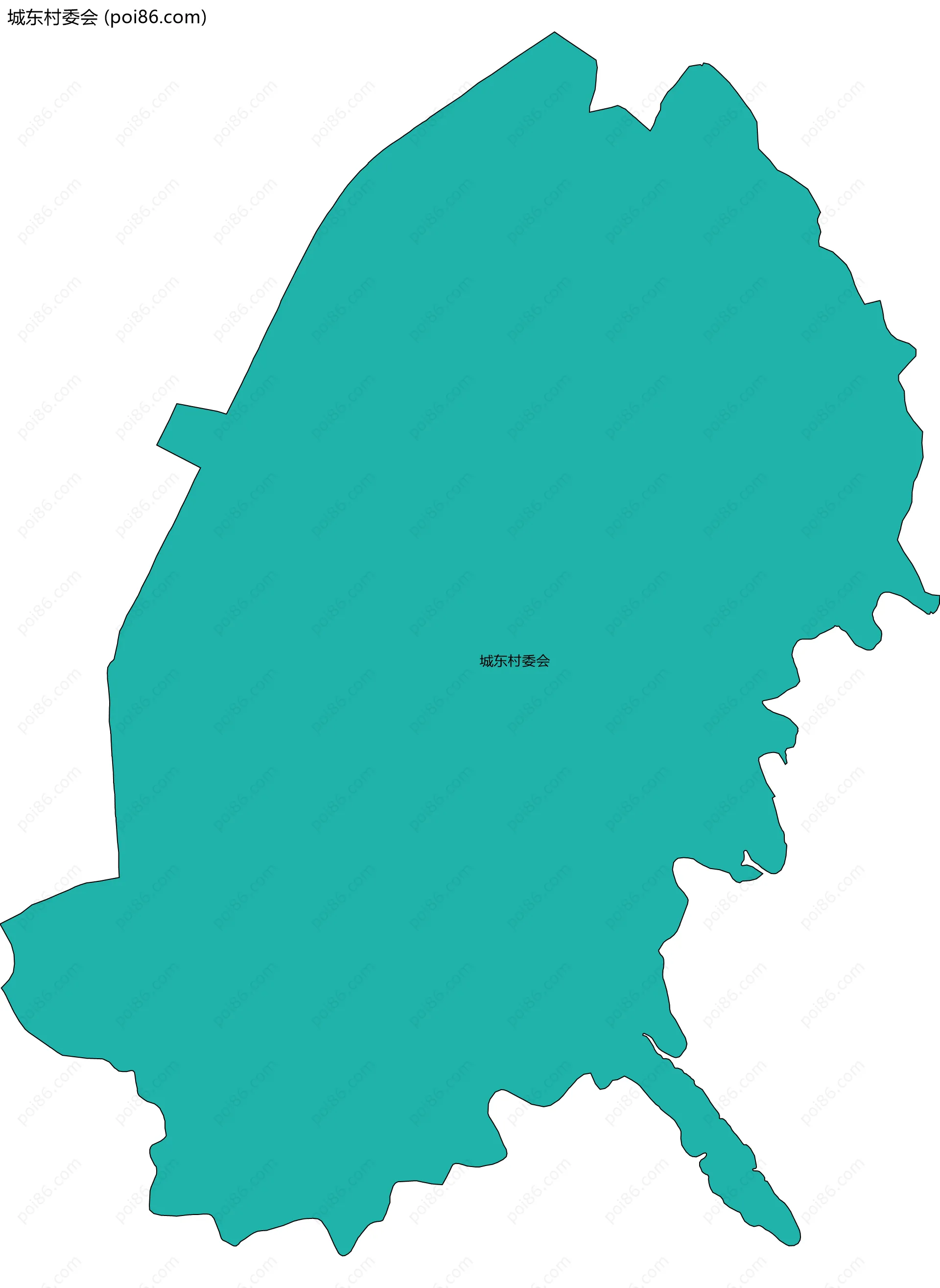 城东村委会边界地图