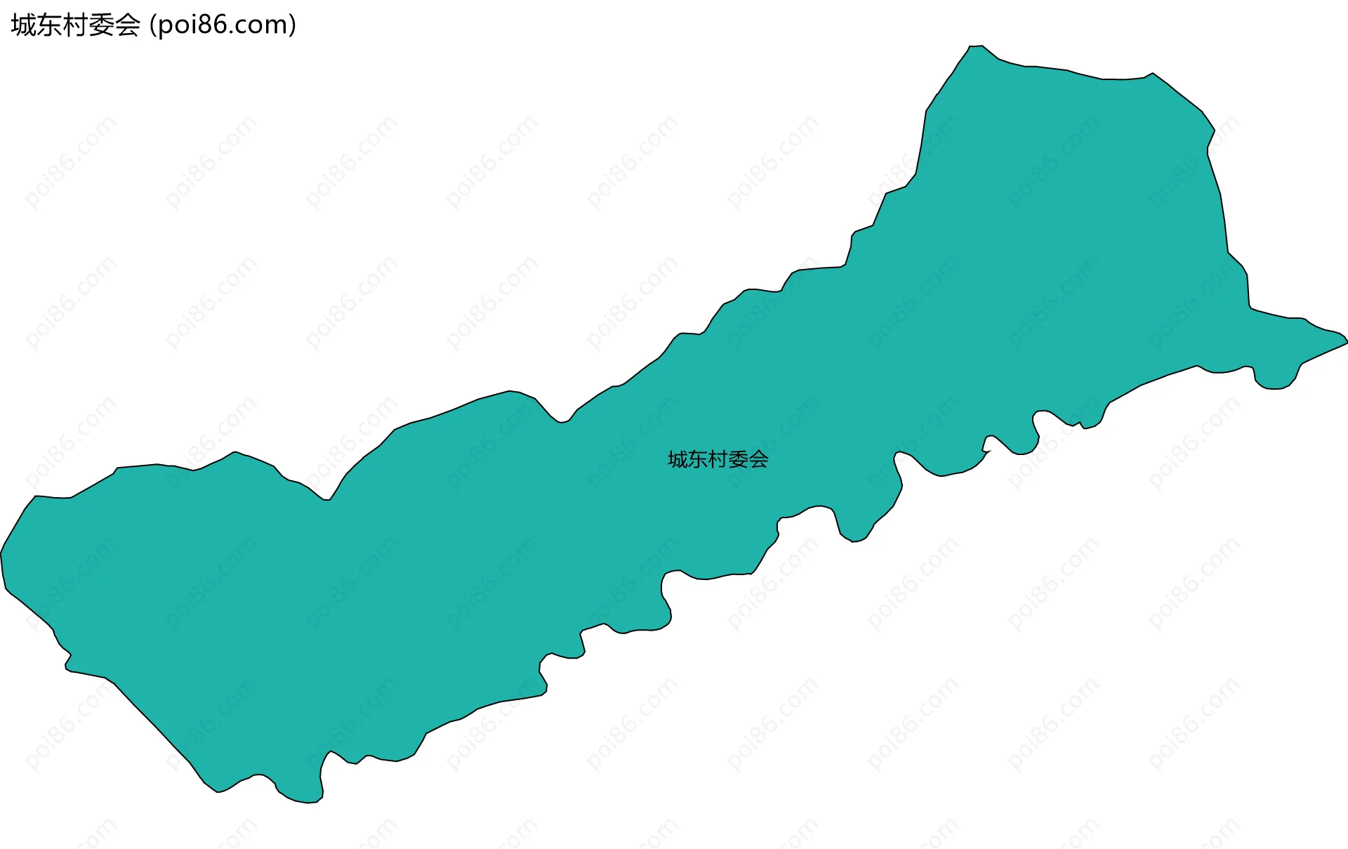城东村委会边界地图