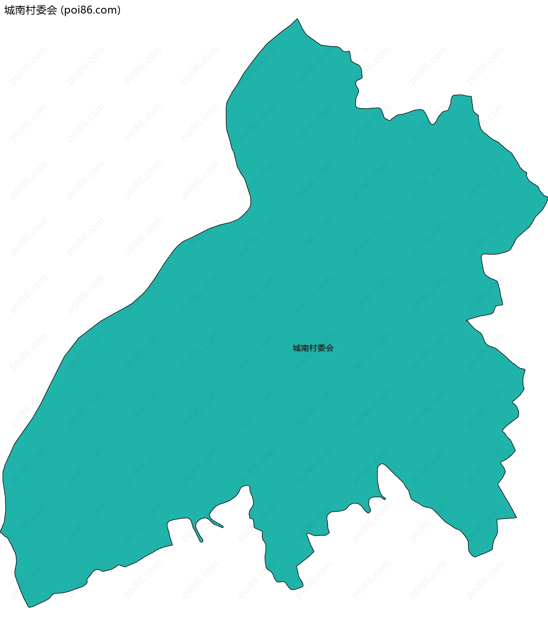 城南村委会边界地图