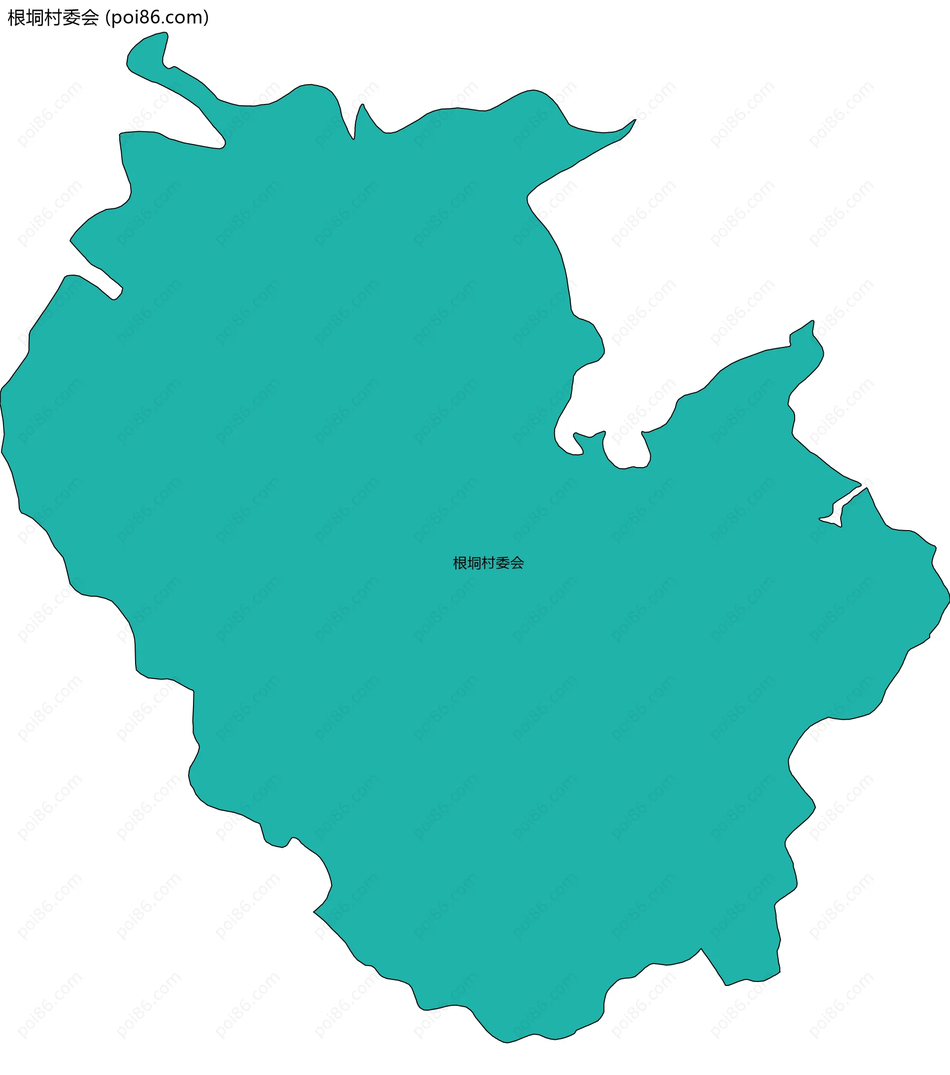 根垌村委会边界地图