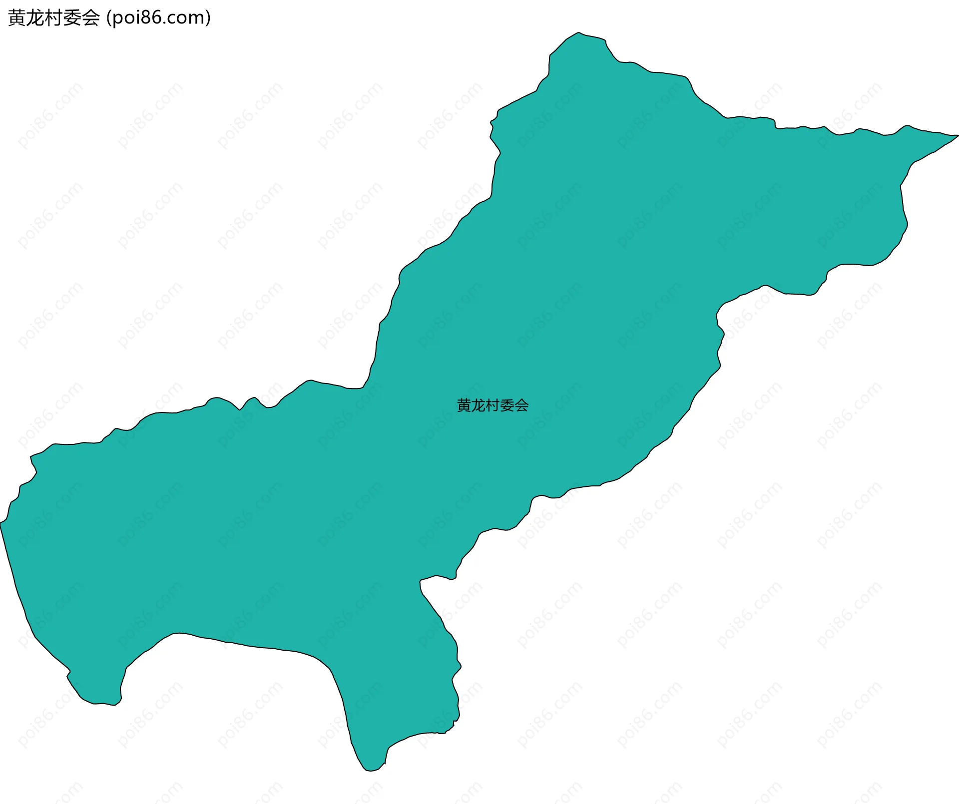 黄龙村委会边界地图