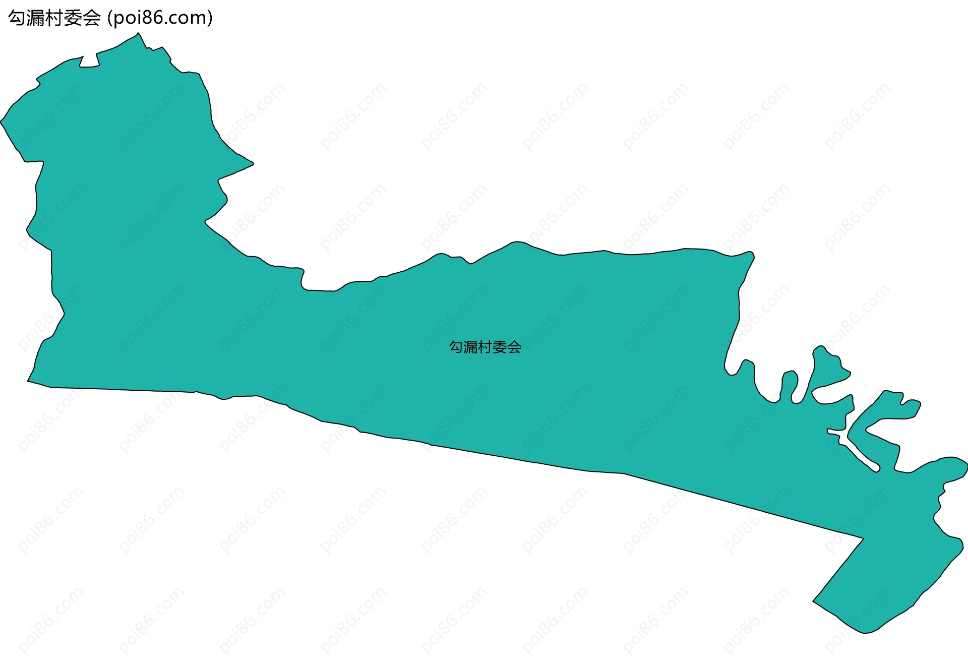 勾漏村委会边界地图