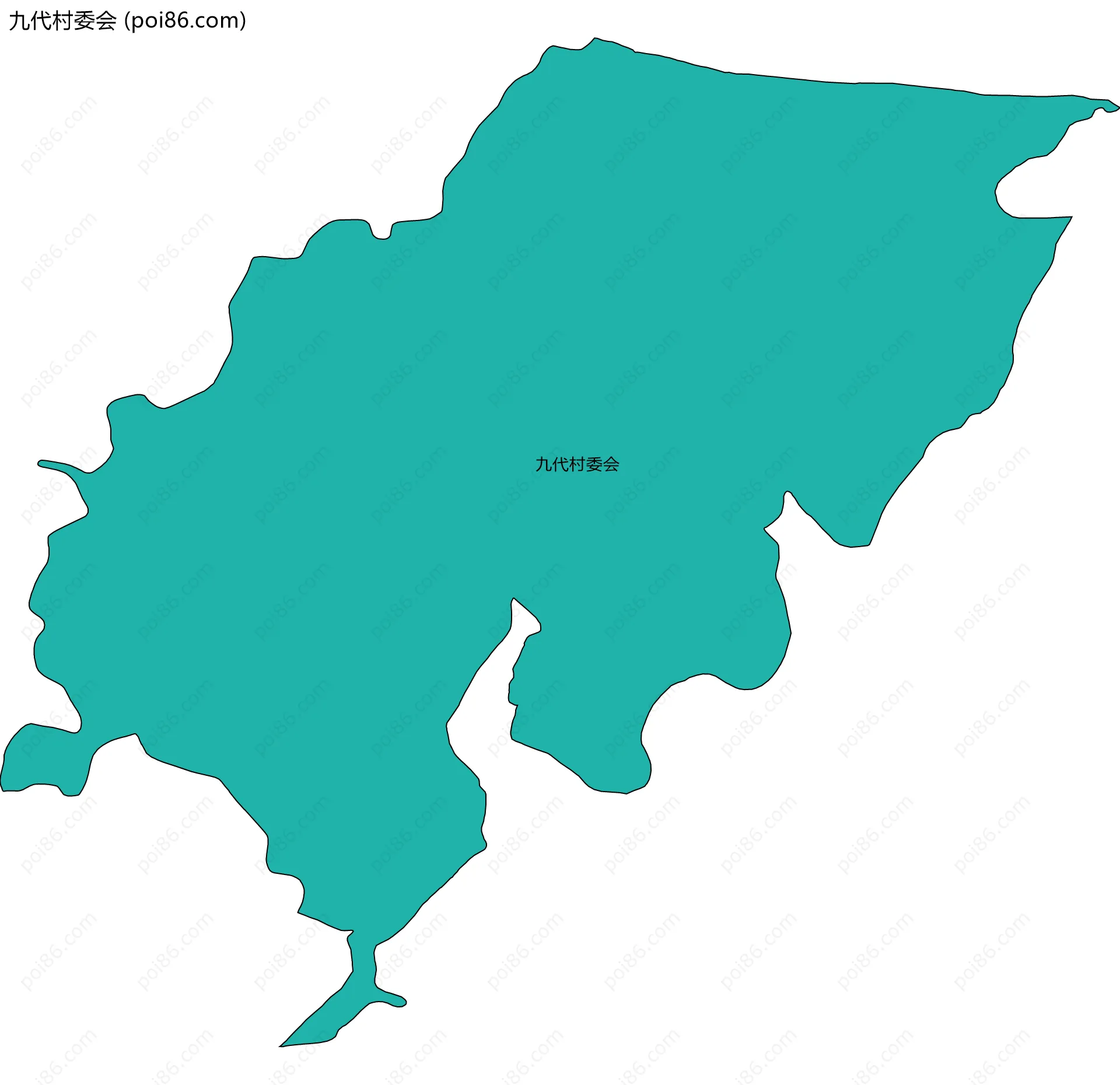 九代村委会边界地图