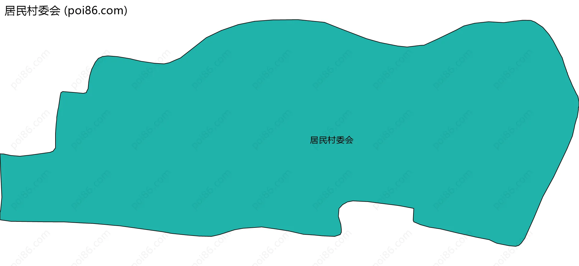 居民村委会边界地图