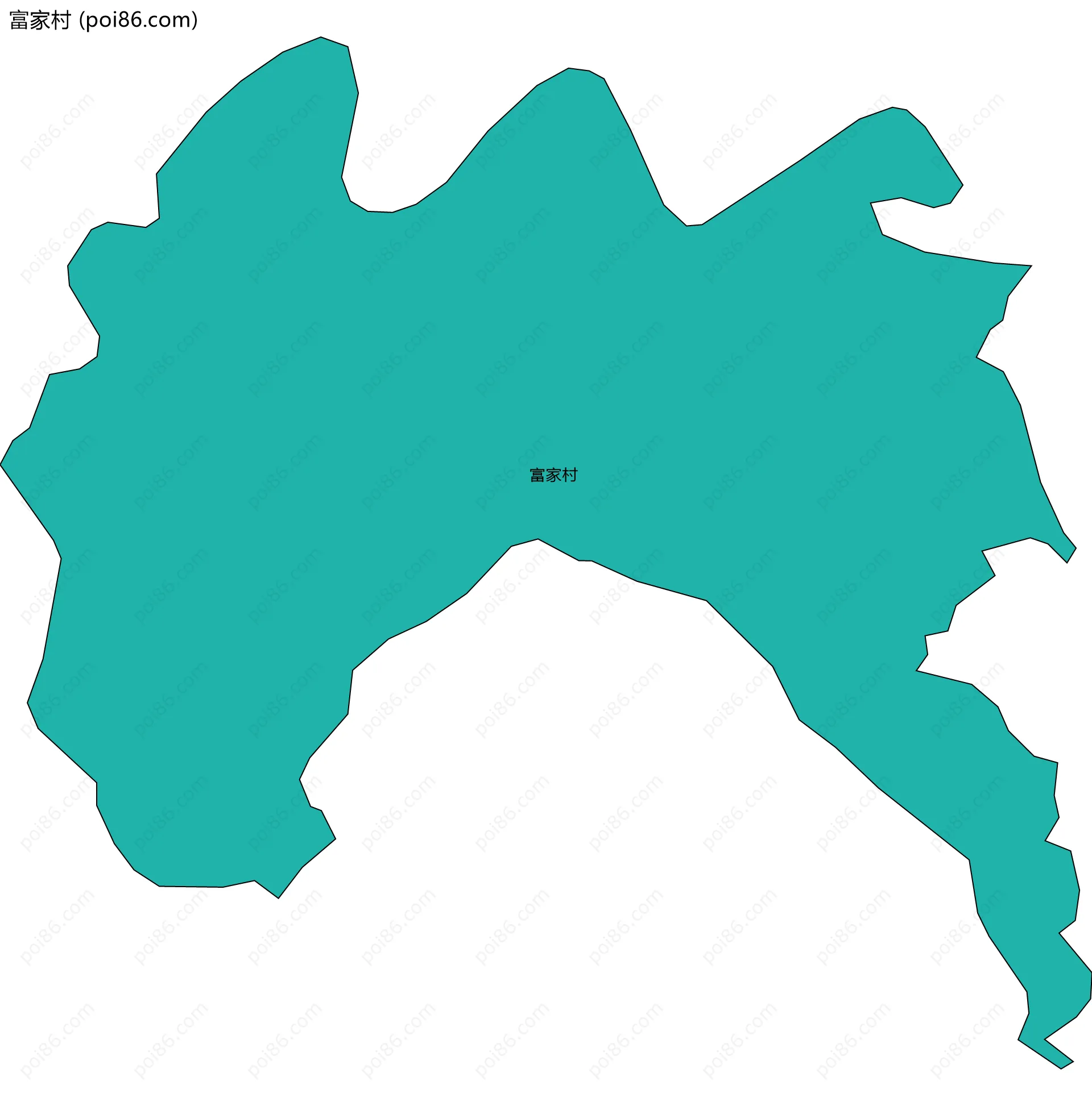 富家村边界地图