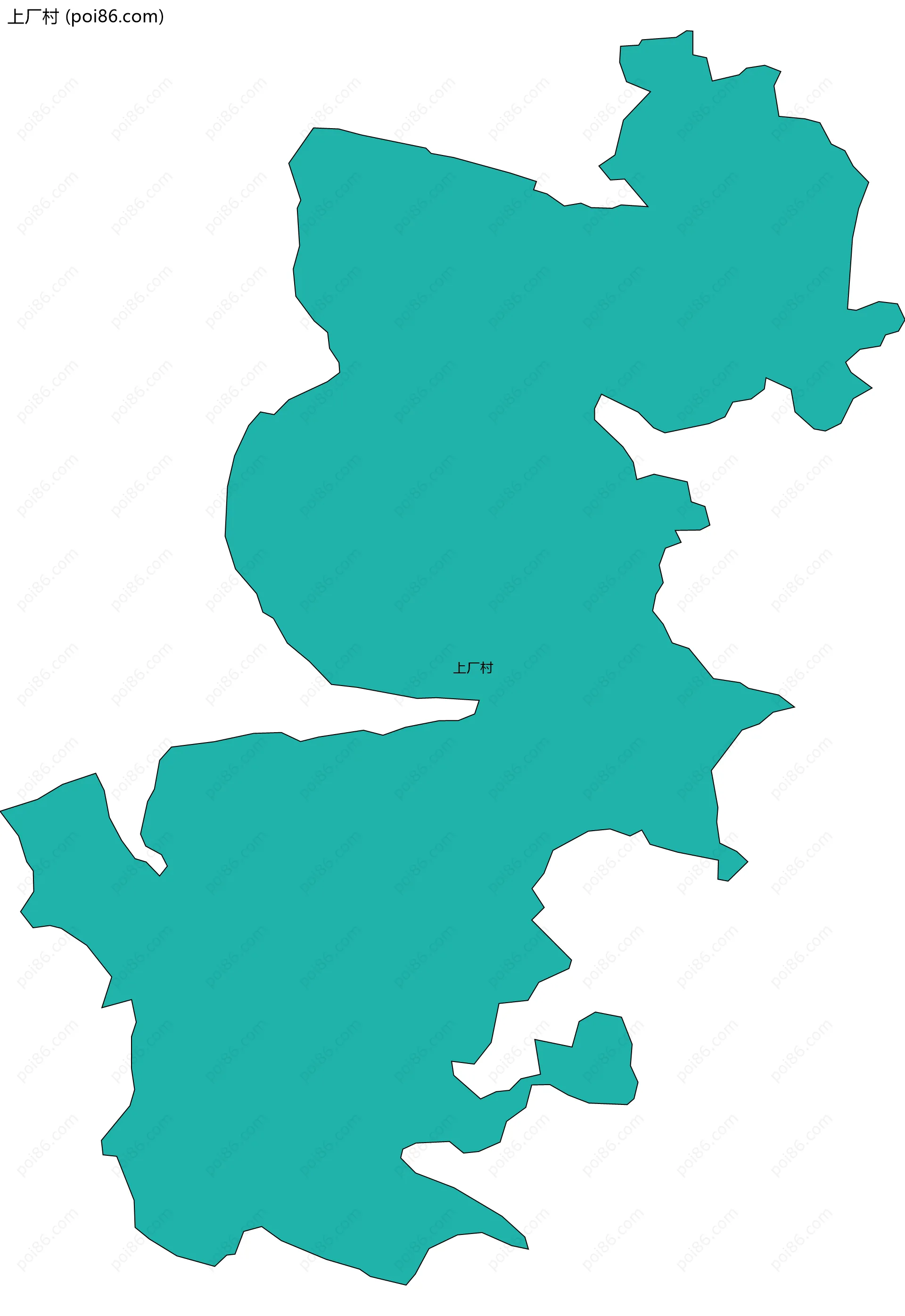 上厂村边界地图