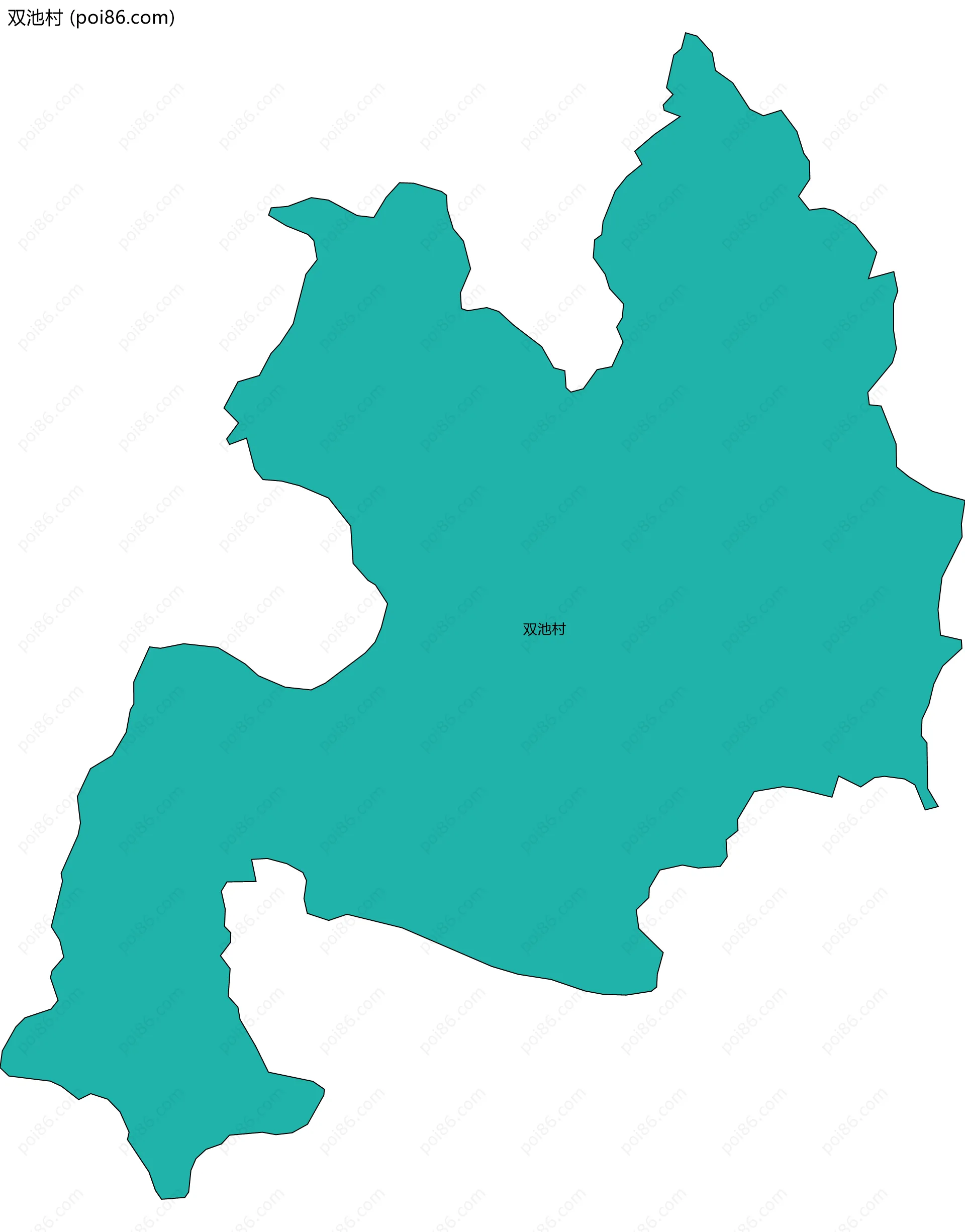 双池村边界地图