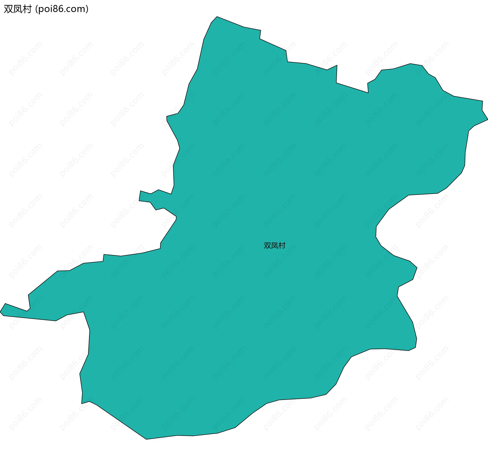 双凤村边界地图
