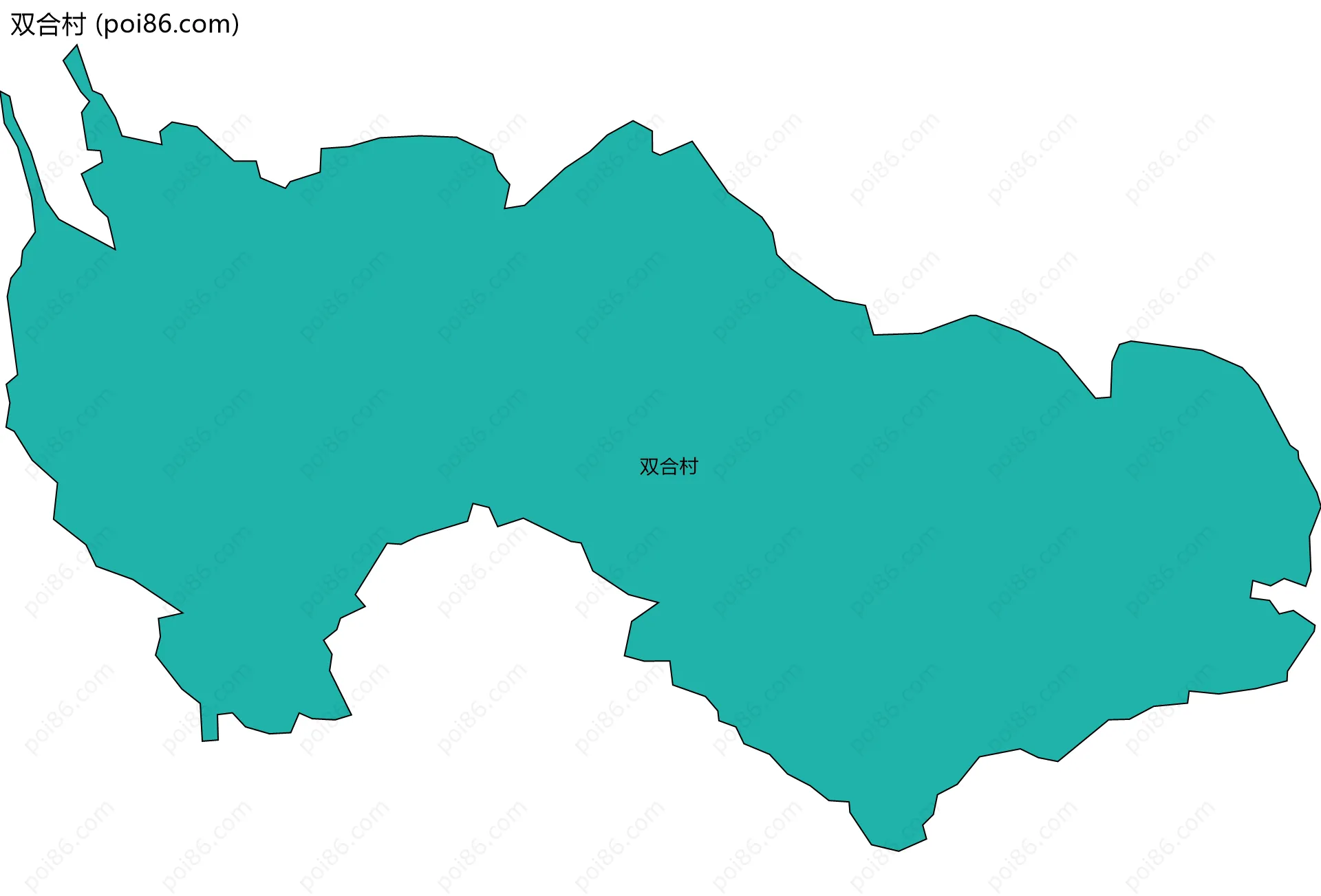双合村边界地图