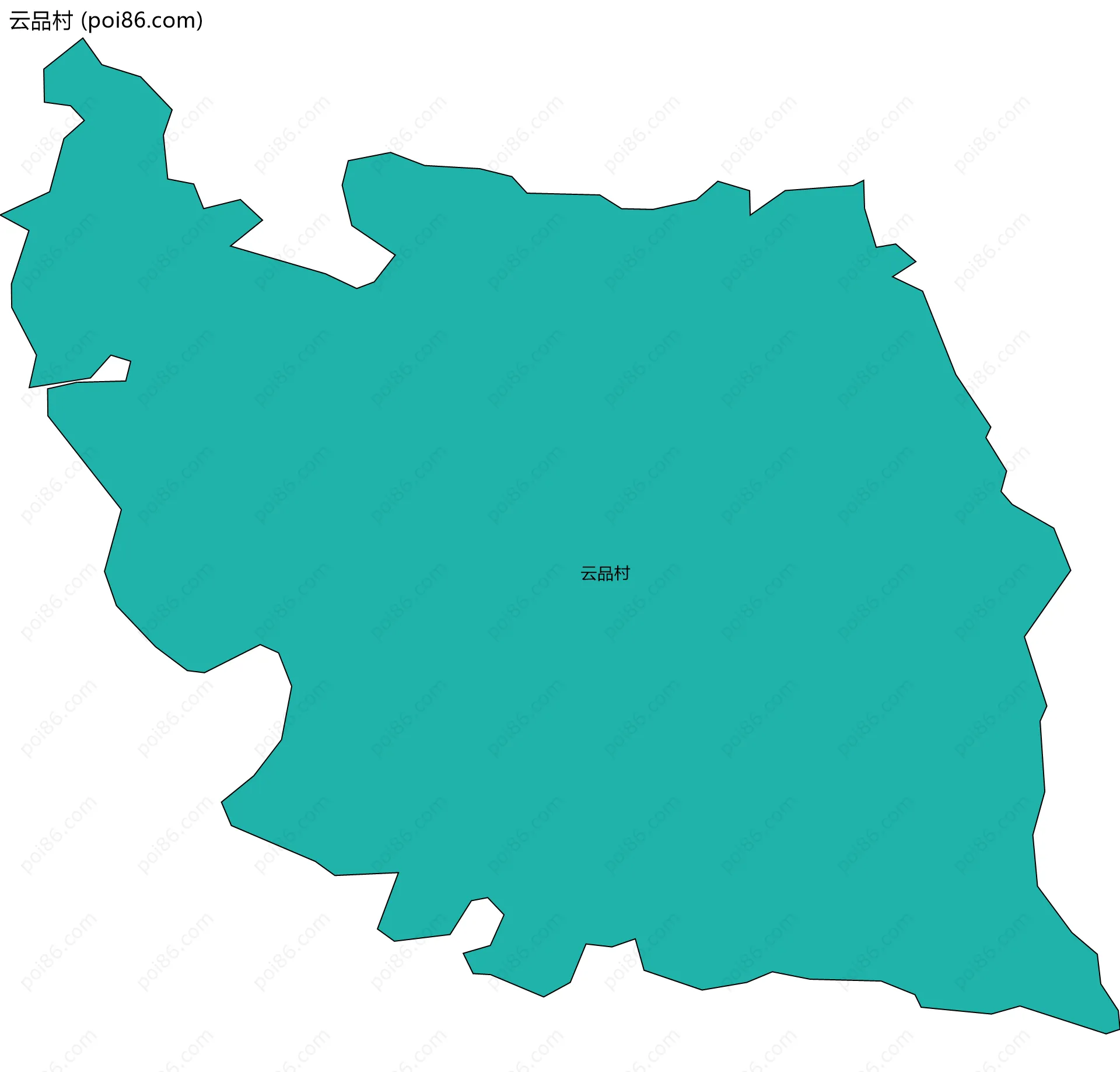 云品村边界地图