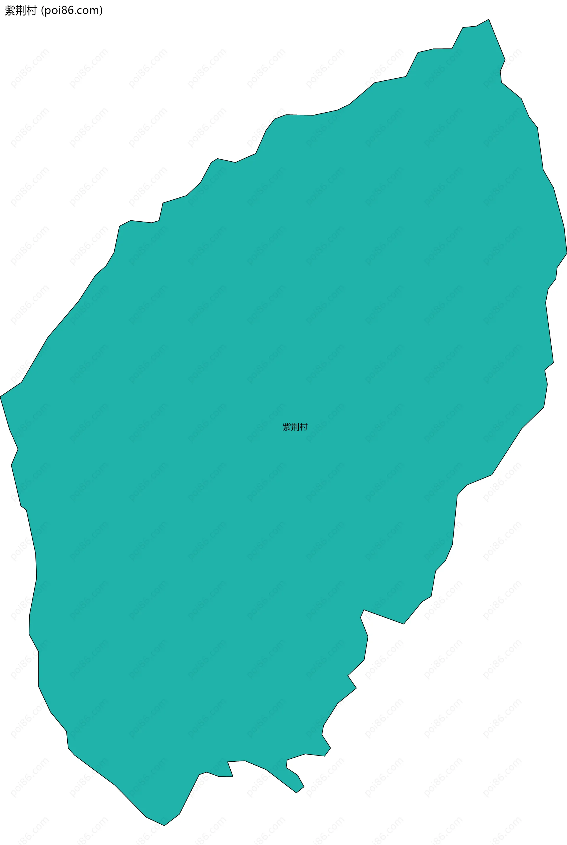 紫荆村边界地图