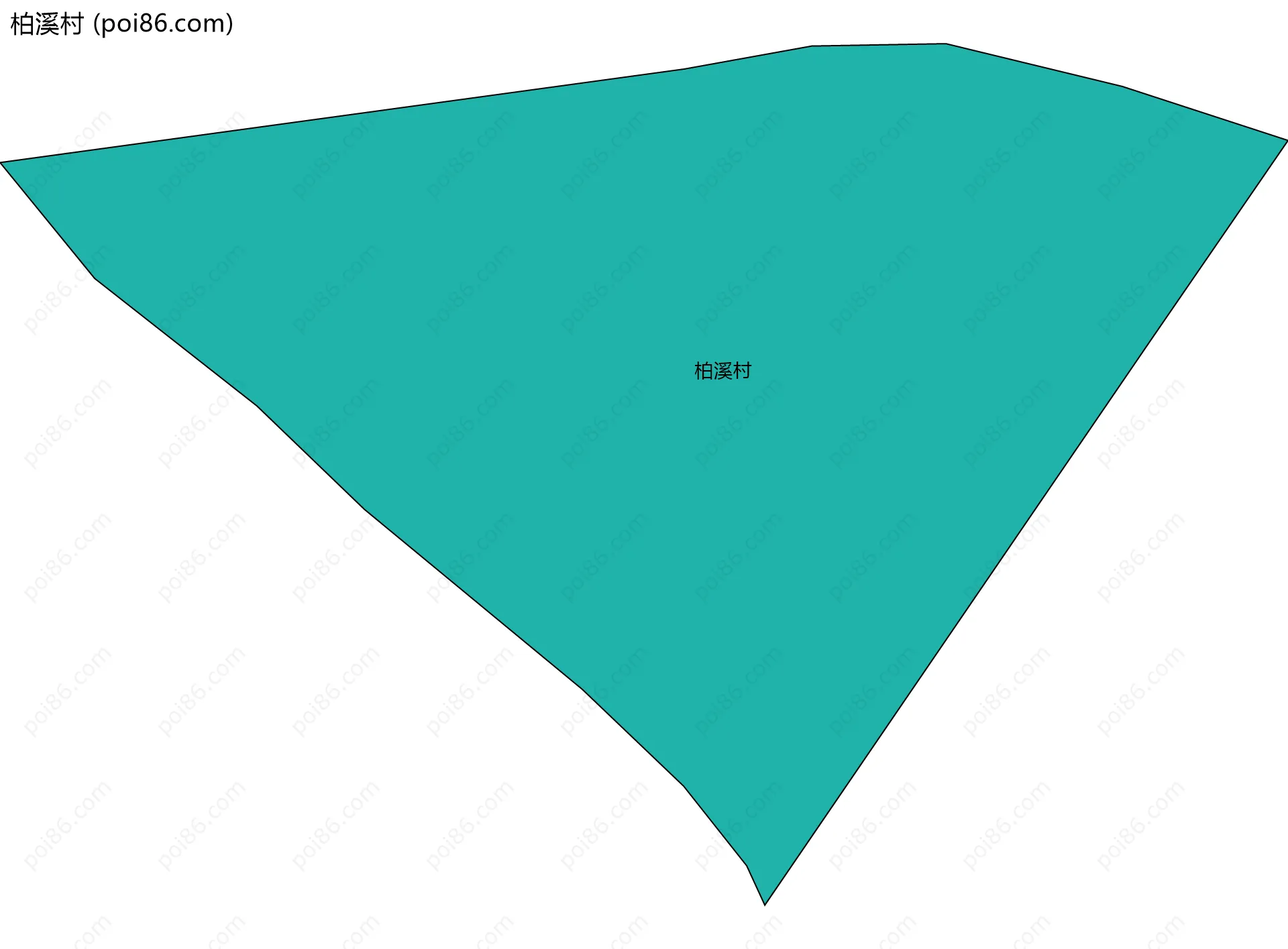 柏溪村边界地图