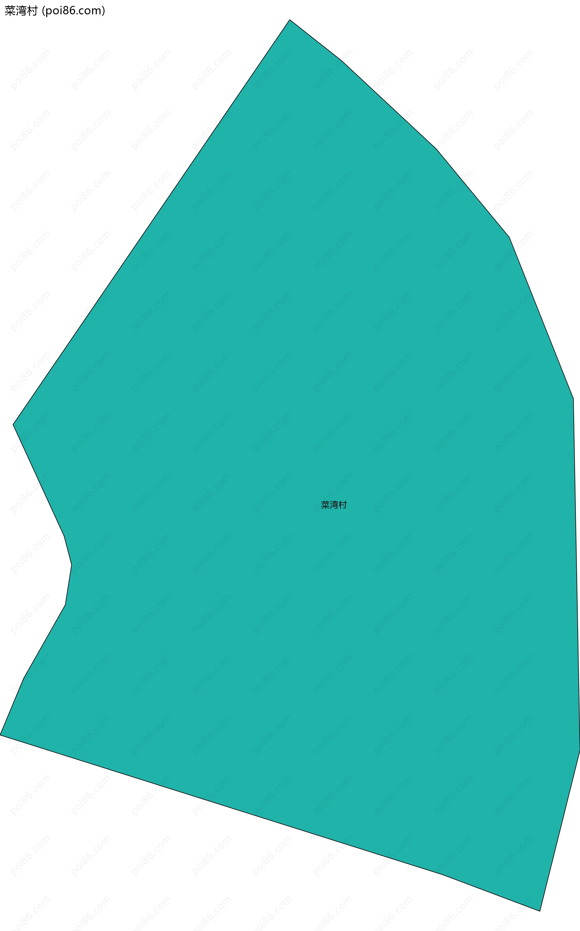 菜湾村边界地图